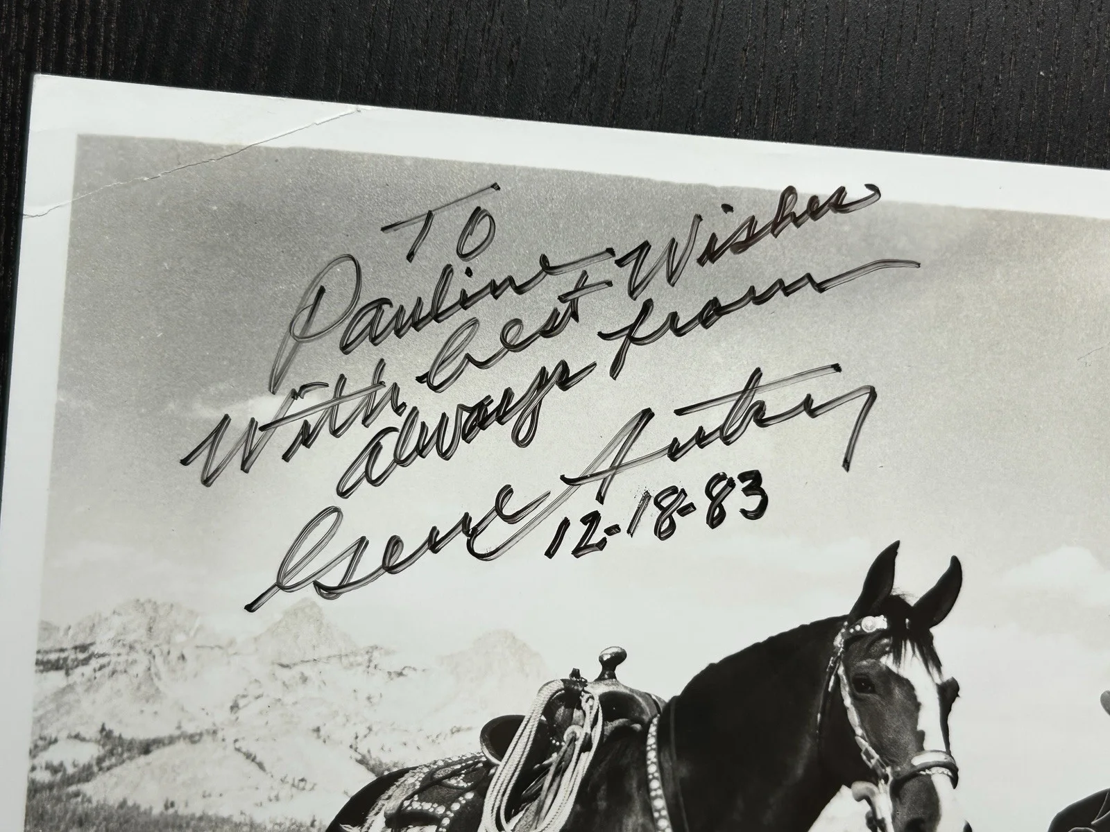 Gene Autry — GENE AUTRY SIGNED 8x10 PHOTO (1983) Original Autograph JSA COA Singing Cowboy, изображение 3
