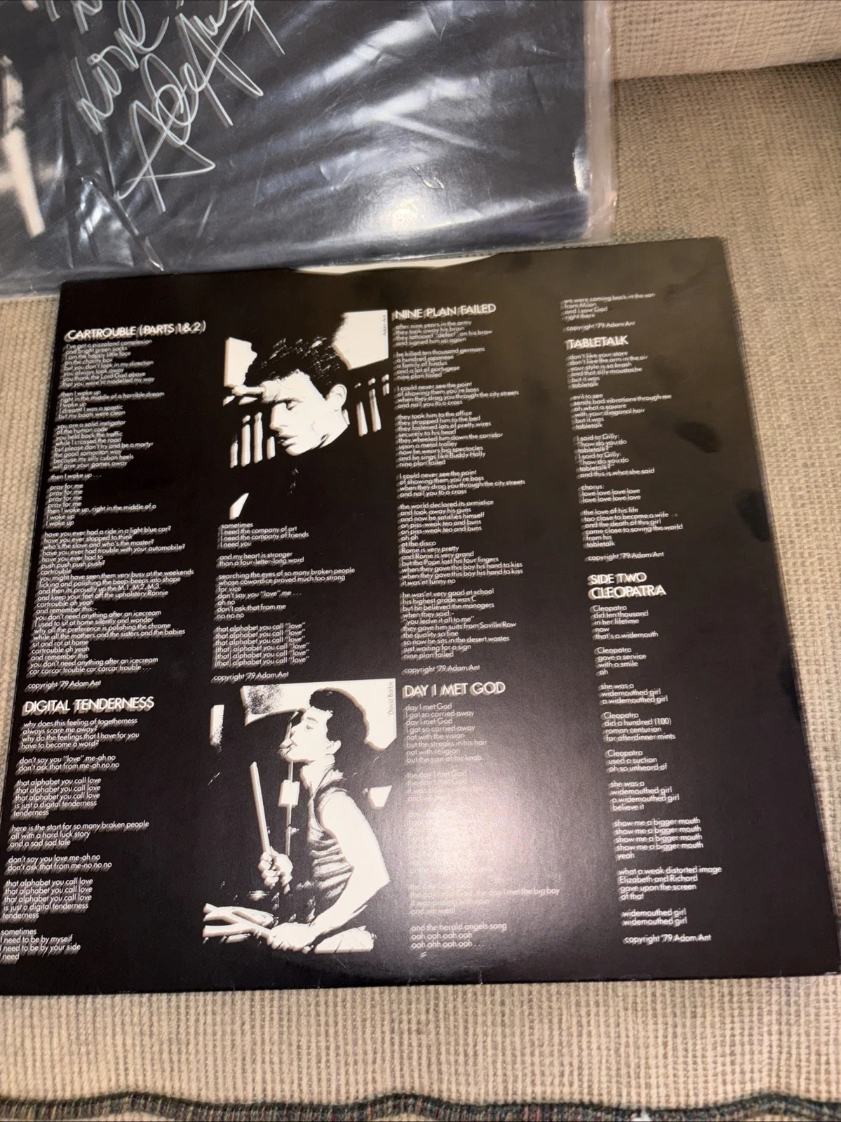 Adam Ant Rare Signed Adam And The Ants Dirk Wears White Sox 12" Vinyl 1979, изображение 4