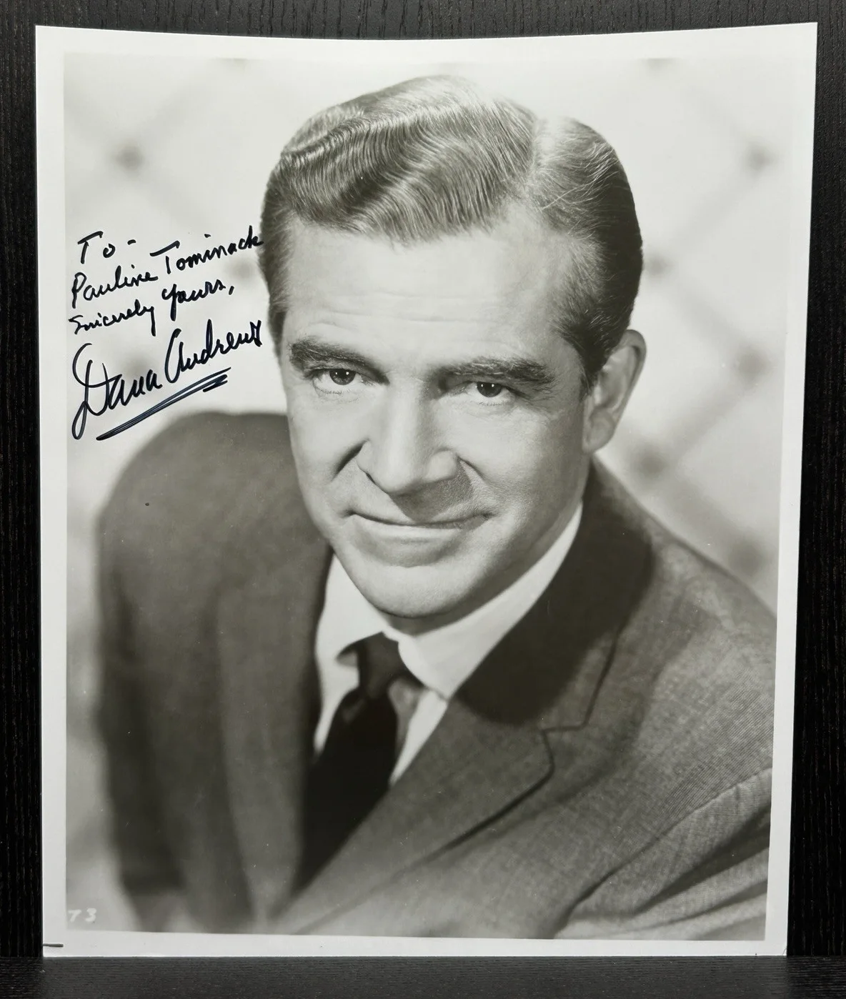 Dana Andrews — DANA ANDREWS SIGNED 8x10 PHOTO Original Autograph JSA Best Years of Our Lives, изображение 2