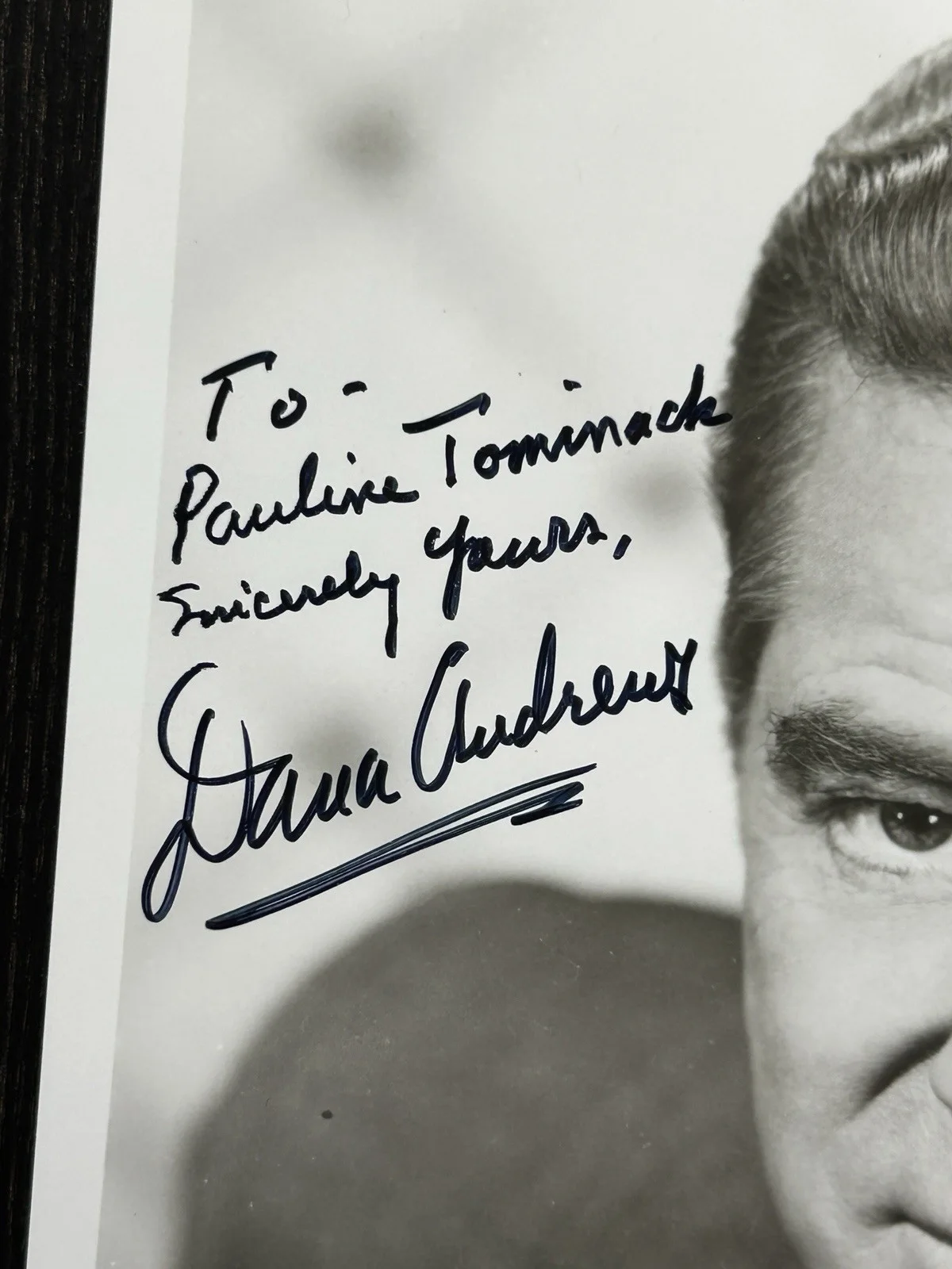 Dana Andrews — DANA ANDREWS SIGNED 8x10 PHOTO Original Autograph JSA Best Years of Our Lives, изображение 3