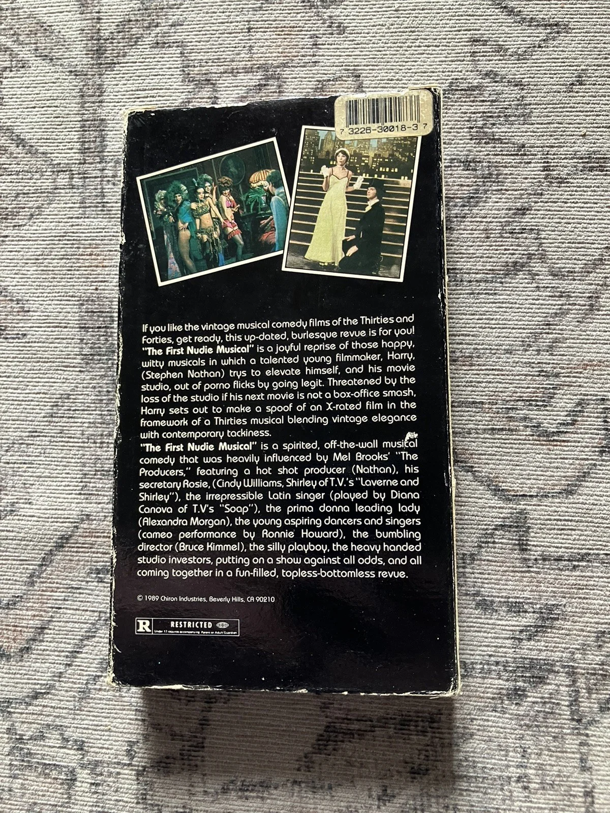 DIANA CANOVA & CINDY WILLIAMS SIGNED FIRST NUDIE MUSICAL VHS TAPE, image 2