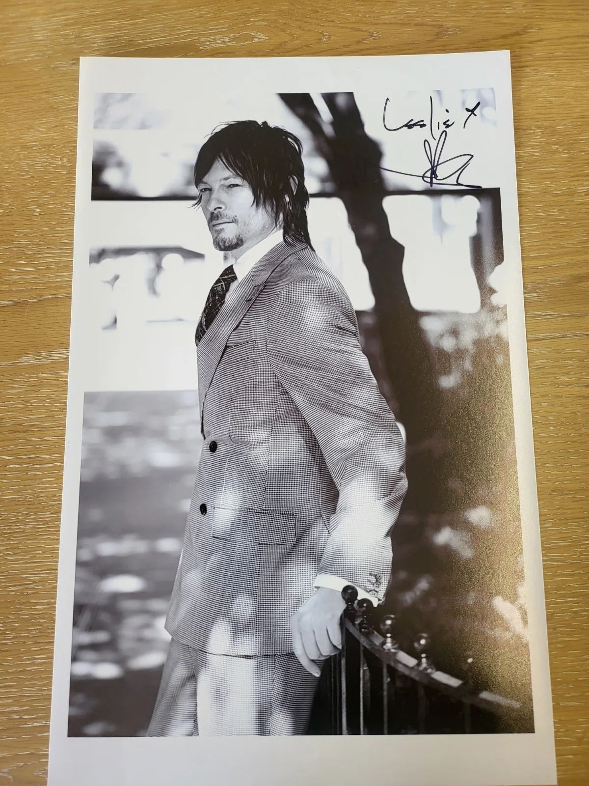 Norman Reedus — The Walking Dead Daryl Dixon Norman Reedus Signed Autographed Art Print Poster, изображение 4
