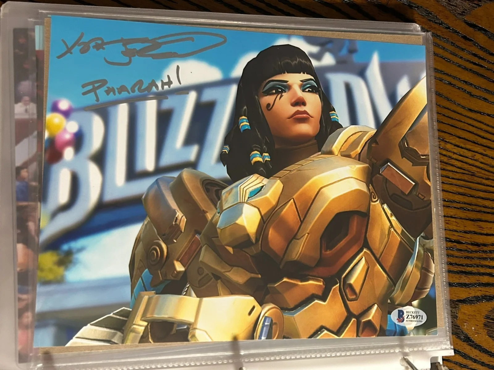 JEN COHN — Overwatch 2 Pharah Autograph Jen Cohn Signed Photo Blizzard Entertainment