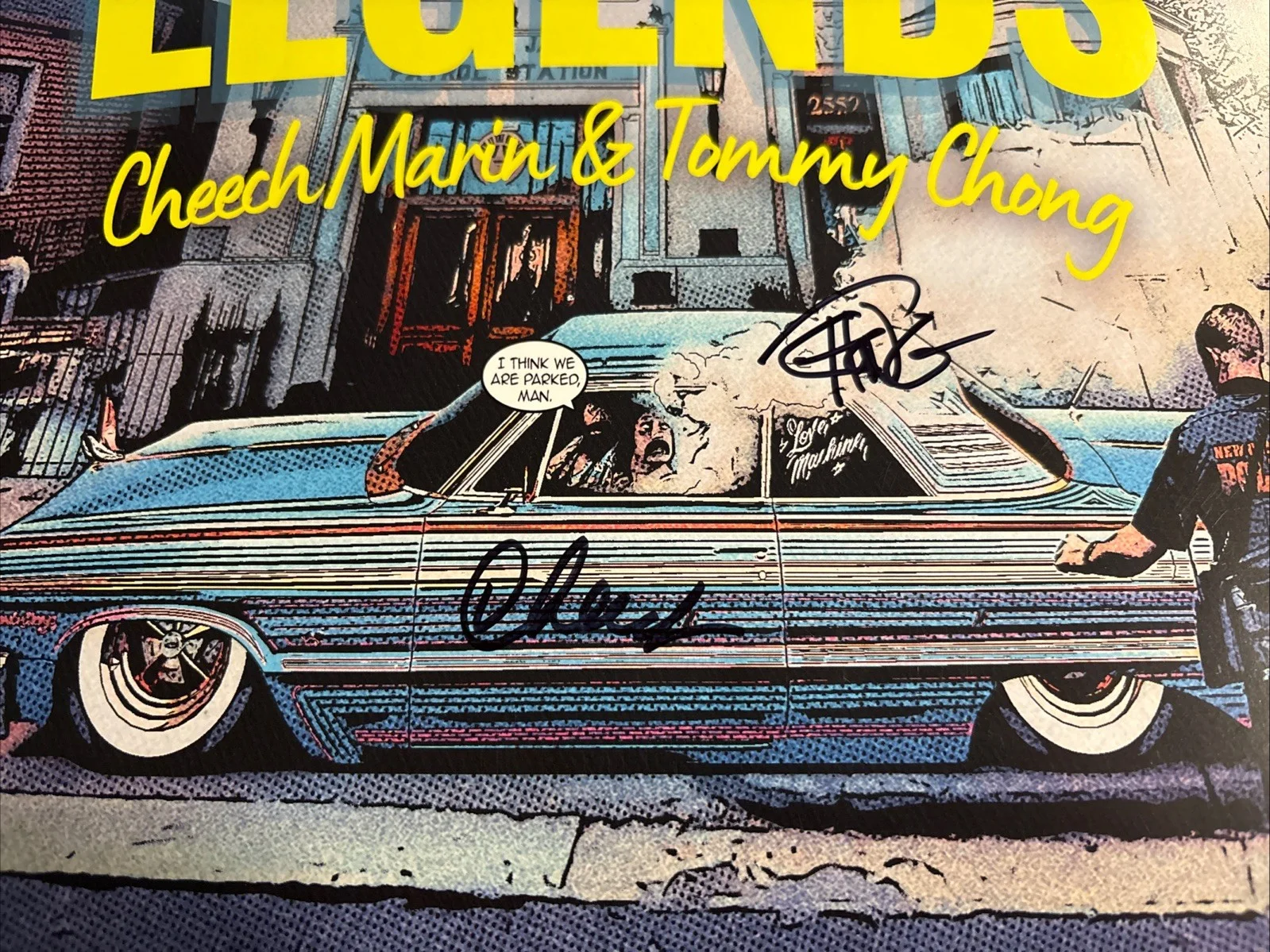 Cheech, Chong — Cheech and Chong Autographed 11X17 Meet the Legends Paper Poster - JSA Hologram, изображение 4