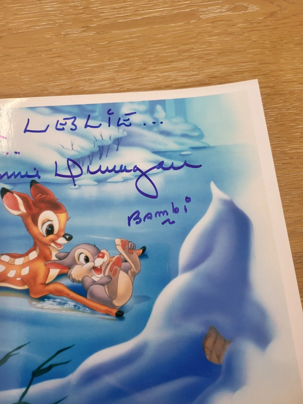 🦌🐰DONNIE DUNAGAN SIGNED 8x10 PHOTO BAMBI 🦌🐰, image 4