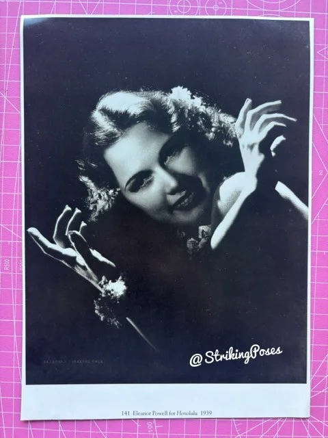 Repro Clipping 1930s GRETA GARBO & ELEANOR POWELL 8x10 film stars 56, изображение 2