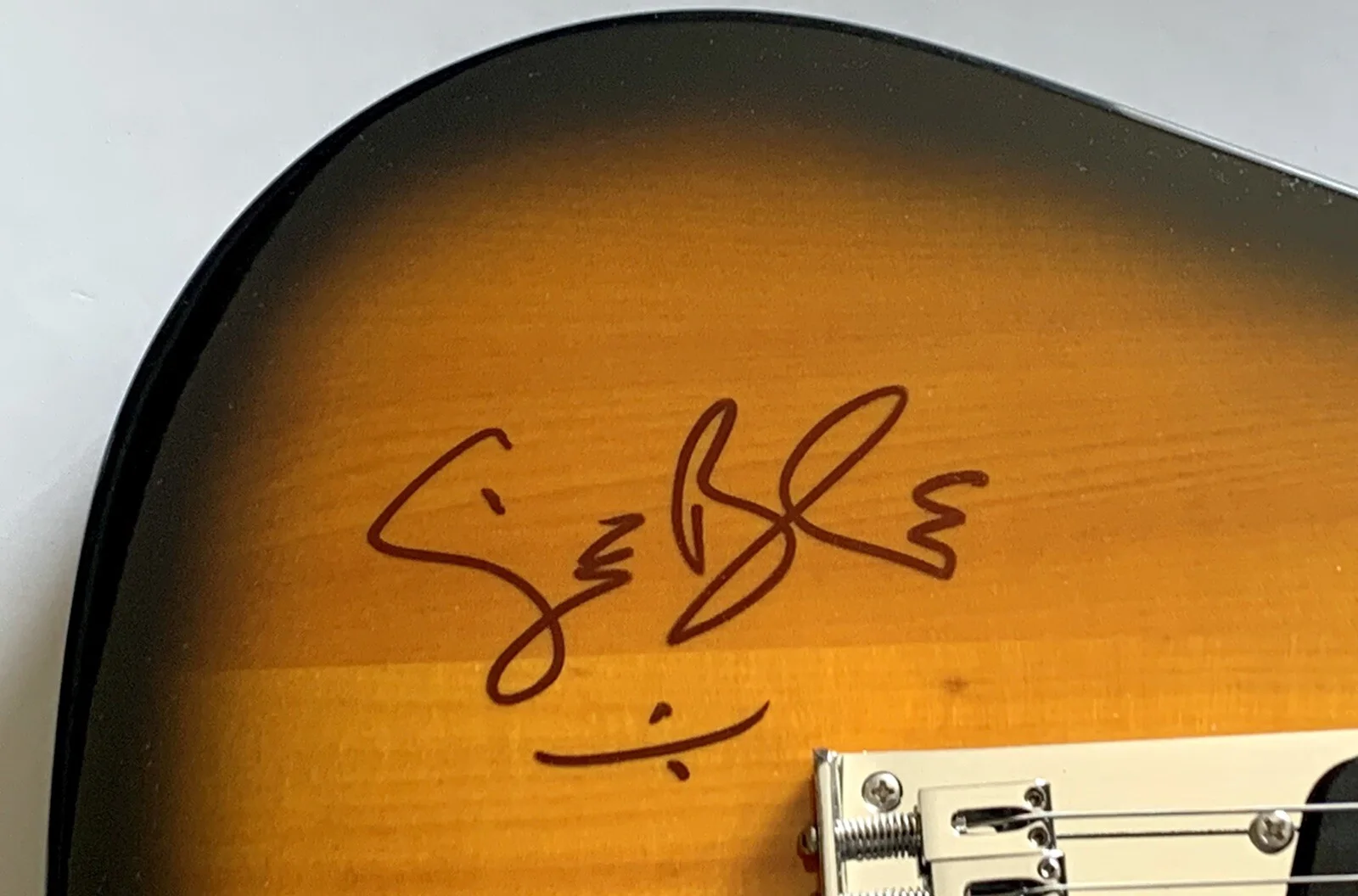 Ginger Baker signed Guitar Fender telecaster Cream blind faith psa dna coa, изображение 2