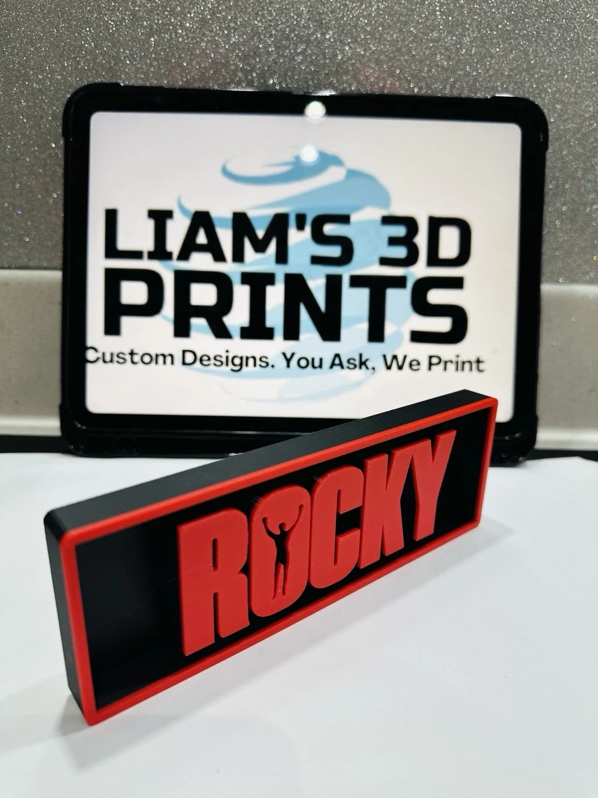 Decorative Rocky Box Sign Film Shelf Display small 17.5cm Large 22cm, изображение 3