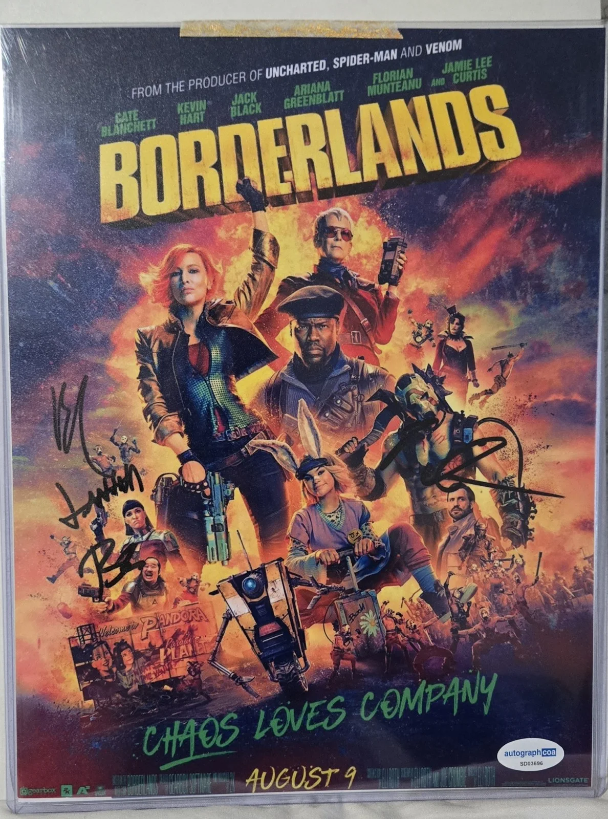 ARIANA GREENBLATT SIGNED BORDERLANDS PHOTO 8.5X11 TINY TINA w/ AUTOGRAPH COA LOT, изображение 2