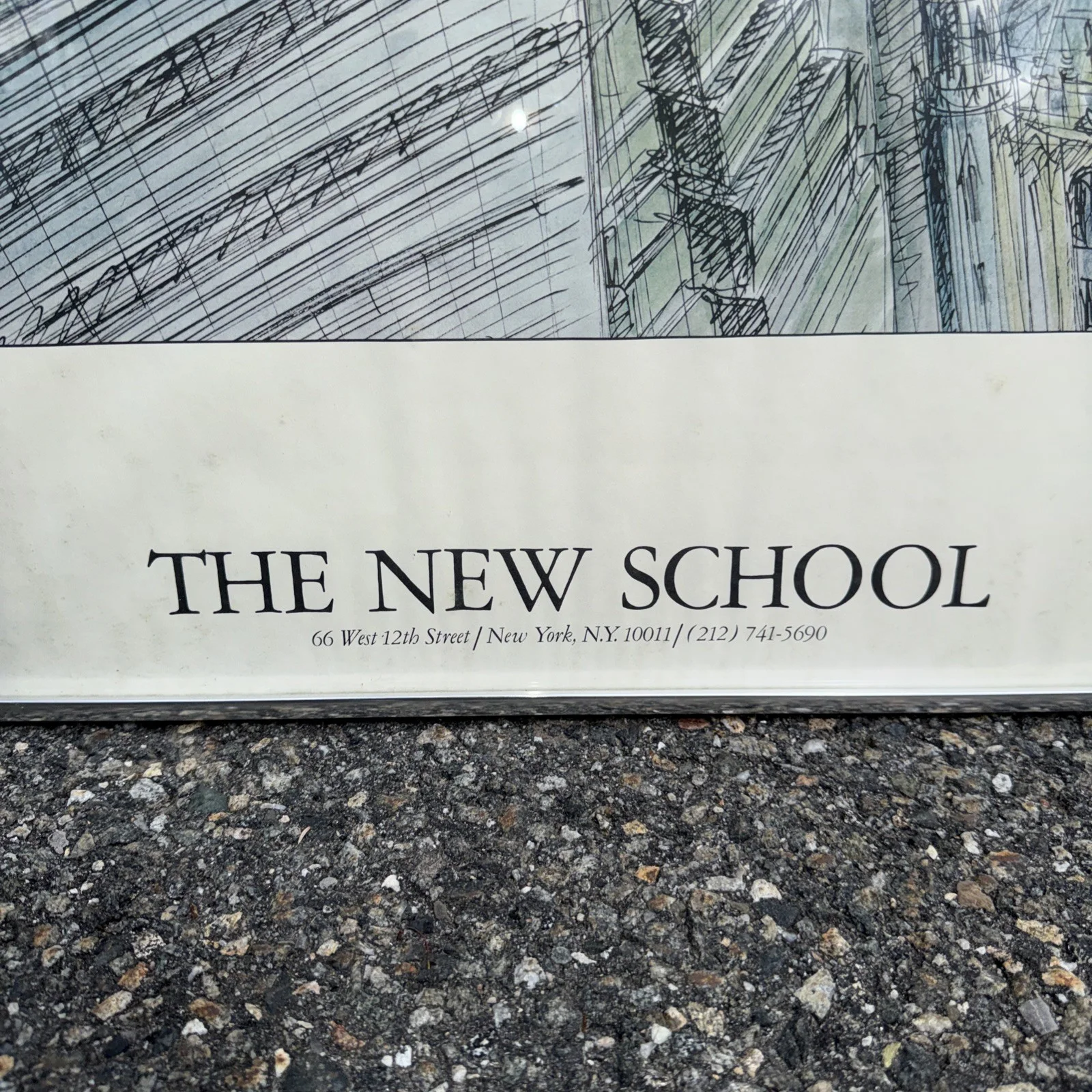 Framed Poster The New School, For A Heart, Courage Or A Brain By Edward Sorel 77, image 5