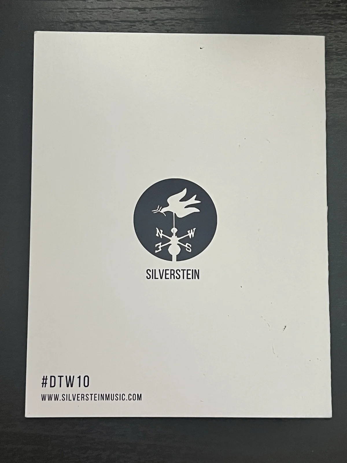Silverstein Band Signed Autographed 10 Year Anniversary DTW Card 15 Years, image 2