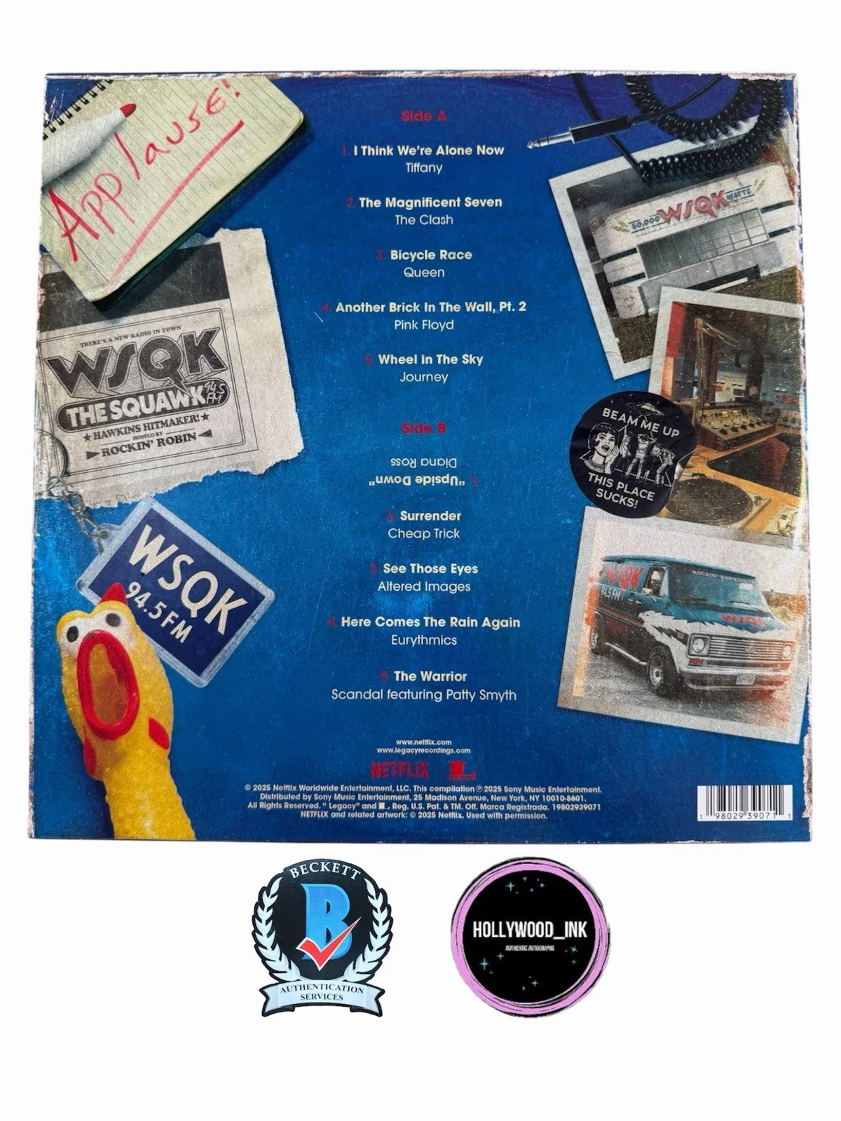 Matt Duffer, Ross Duffer — MATT & ROSS DUFFER BROTHERS SIGNED STRANGER THINGS:THE WSQK VINYL BAS (C), image 2