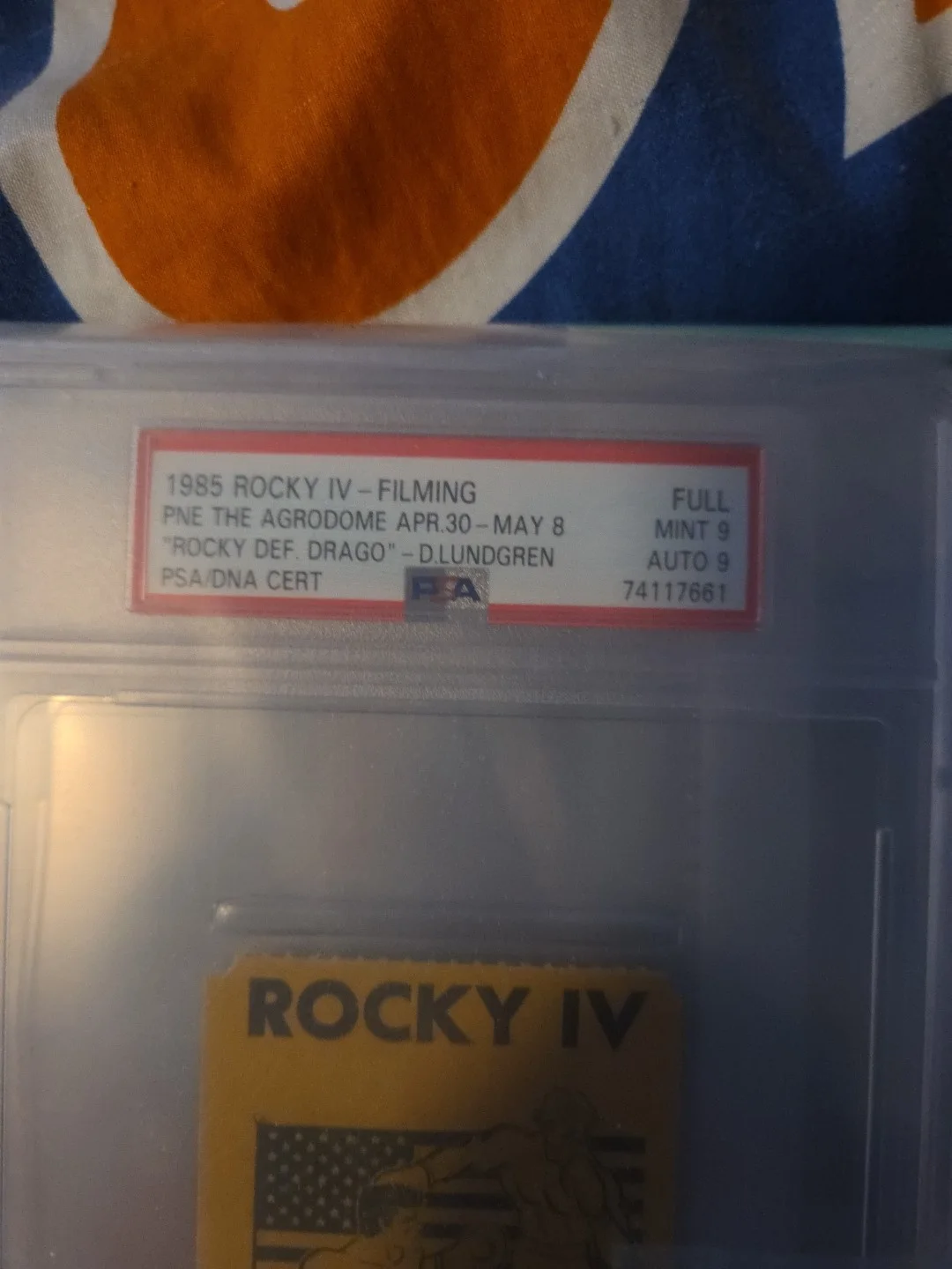 Dolph Lundgren Signed Rocky IV Filming Ticket PSA 9 Auto 9 Ivan Drago POP 3, image 3