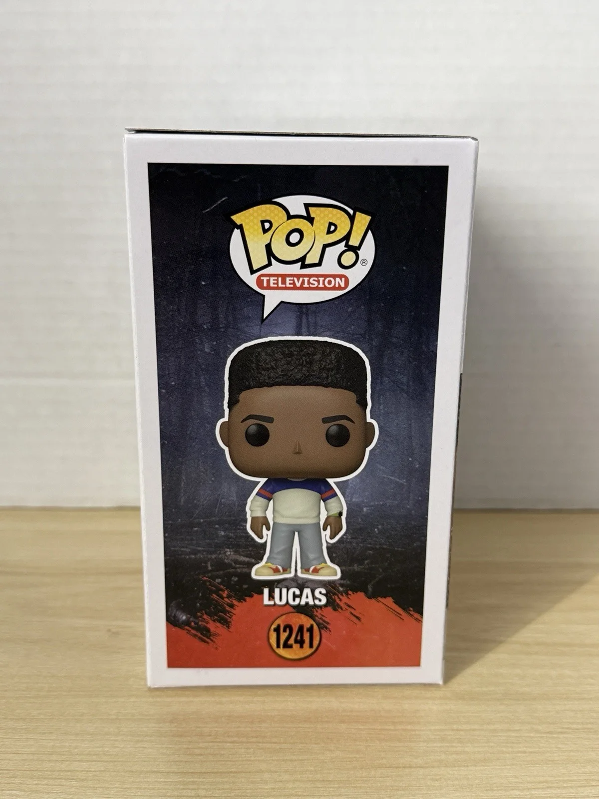 Caleb McLaughlin — Caleb McLaughlin Signed Stranger Things Lucas Funko Pop 1241 Autograph JSA, image 3
