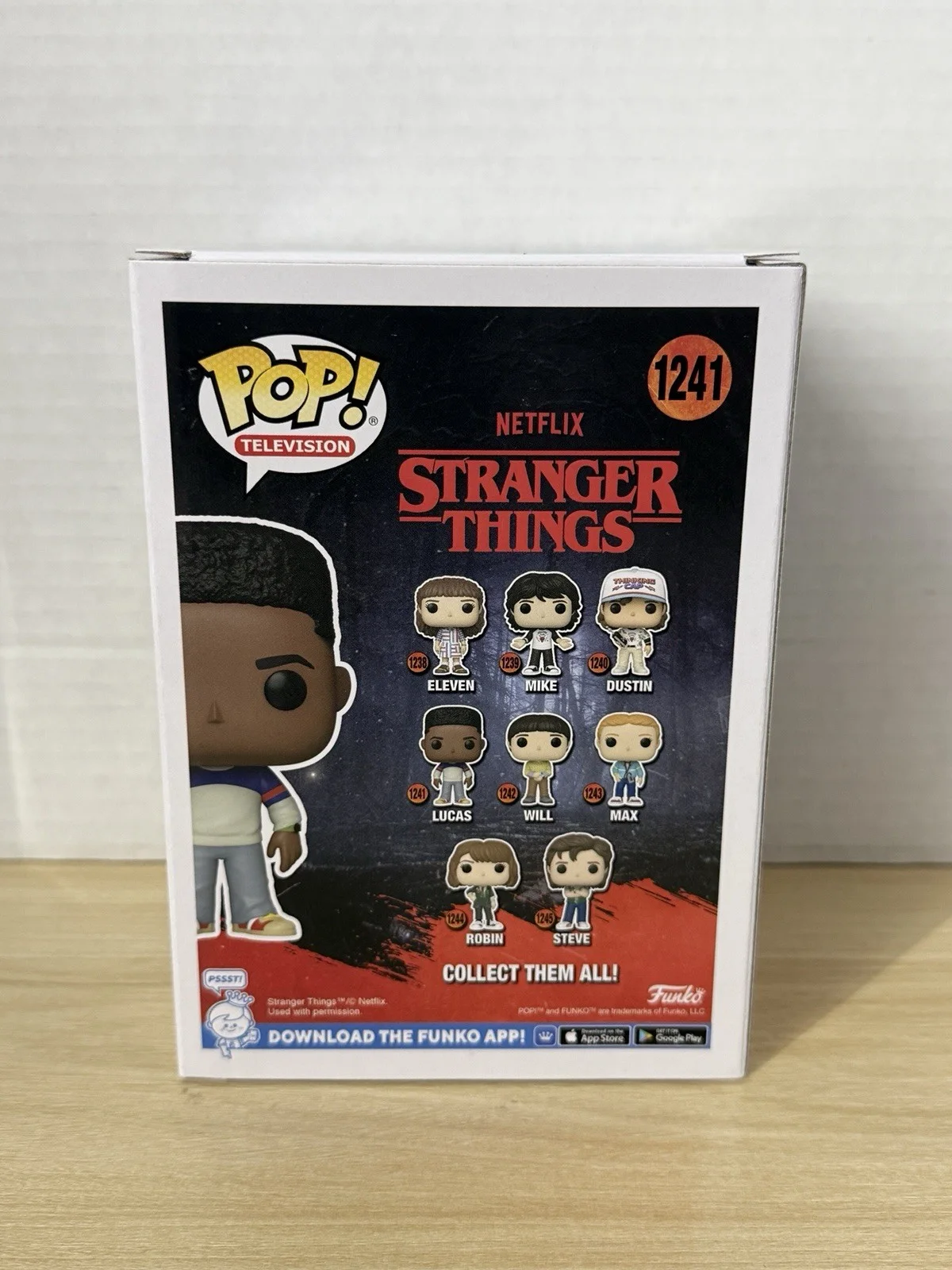 Caleb McLaughlin — Caleb McLaughlin Signed Stranger Things Lucas Funko Pop 1241 Autograph JSA, image 4