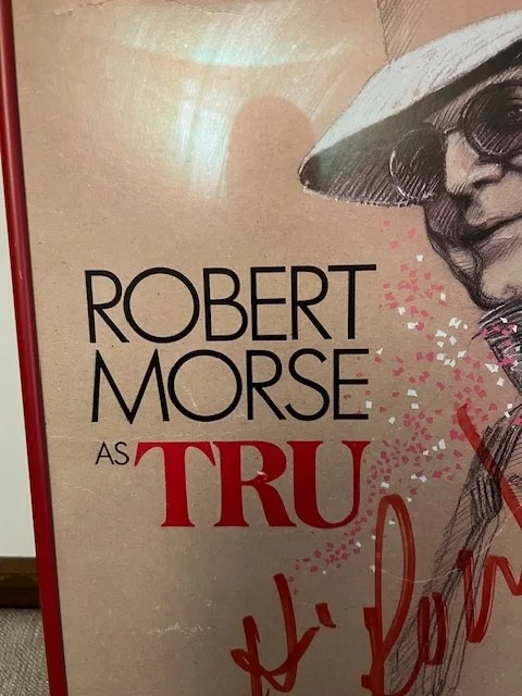 TROPHEY PIECE!!! BOLD AUTOGRAPH OF STAR ROBERT MORSE ON BROADWAY TRU LOBBY CARD, image 3