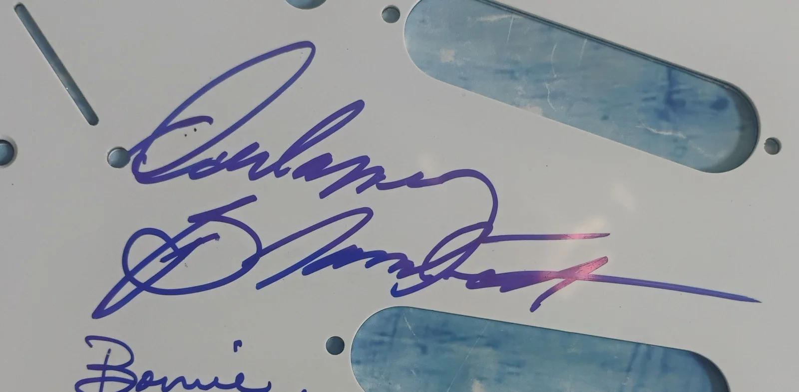 Delaney & Bonnie Bramlett Signed Autograph JSA COA Guitar Pick Guard NO TARIFFS, image 3