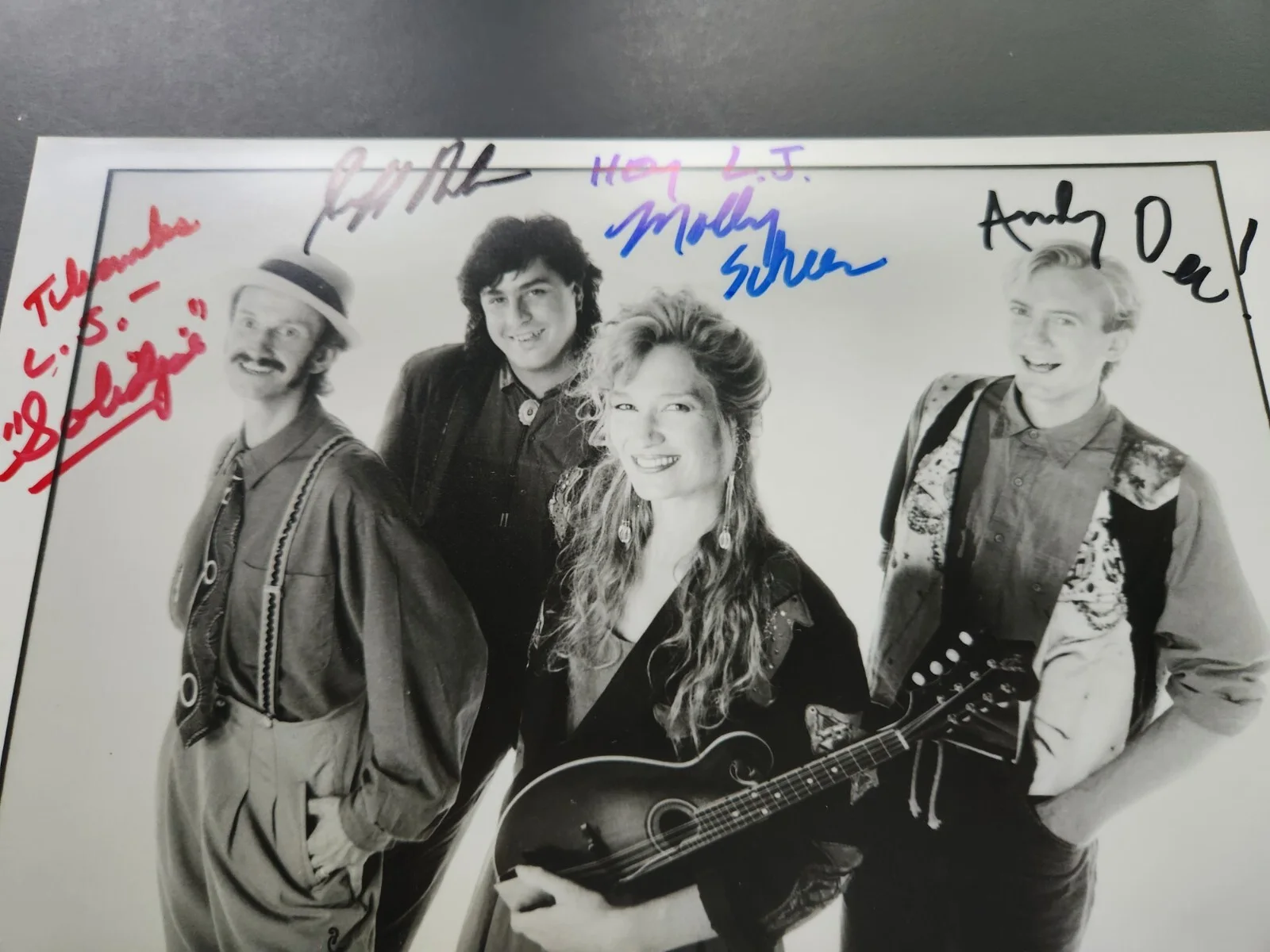 MOLLY & THE HEYMAKERS Country Music Group Band Hand Signed Photo 8X10, изображение 5