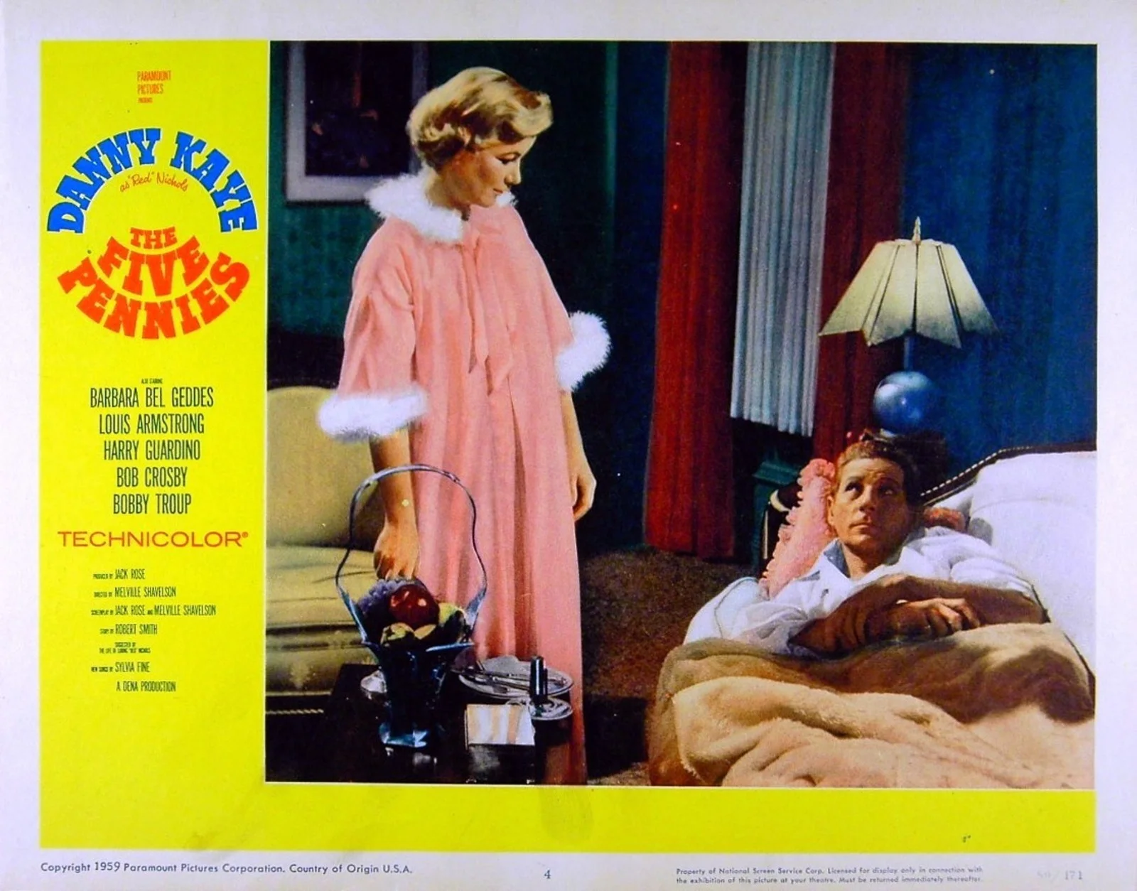 FIVE PENNIES 1959 Danny Kaye, Louis Armstrong 4 LOBBY CARDS, изображение 4