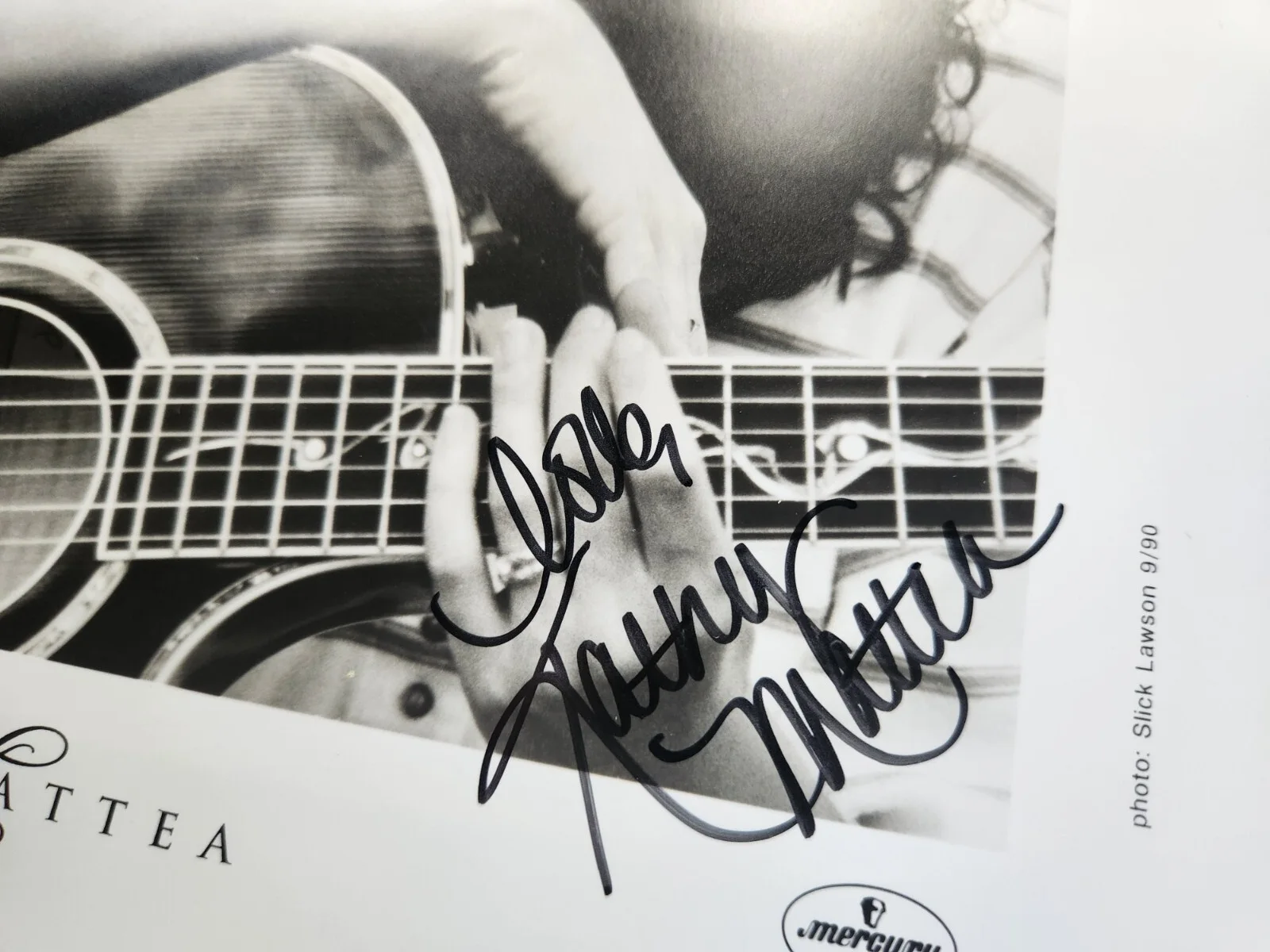 Kathy Mattea Country Music Singer Hand Signed Photo 8X10 Fan Club Letter 1991, изображение 3