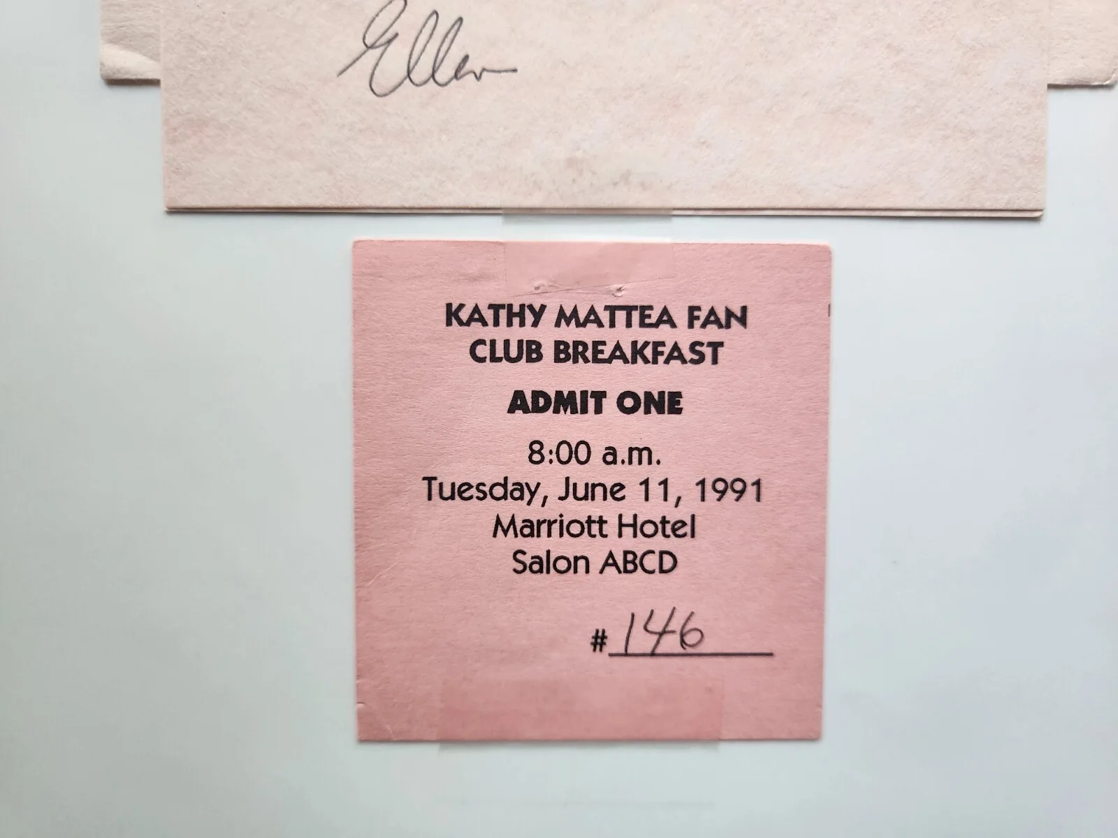 Kathy Mattea Country Music Singer Hand Signed Photo 8X10 Fan Club Letter 1991, изображение 5