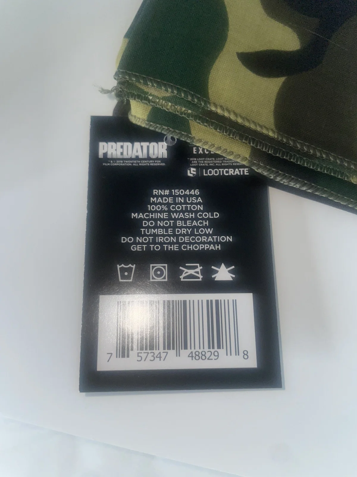 Predator Jungle Camo Bandana - Lootcrate new tags Lootwear, изображение 2