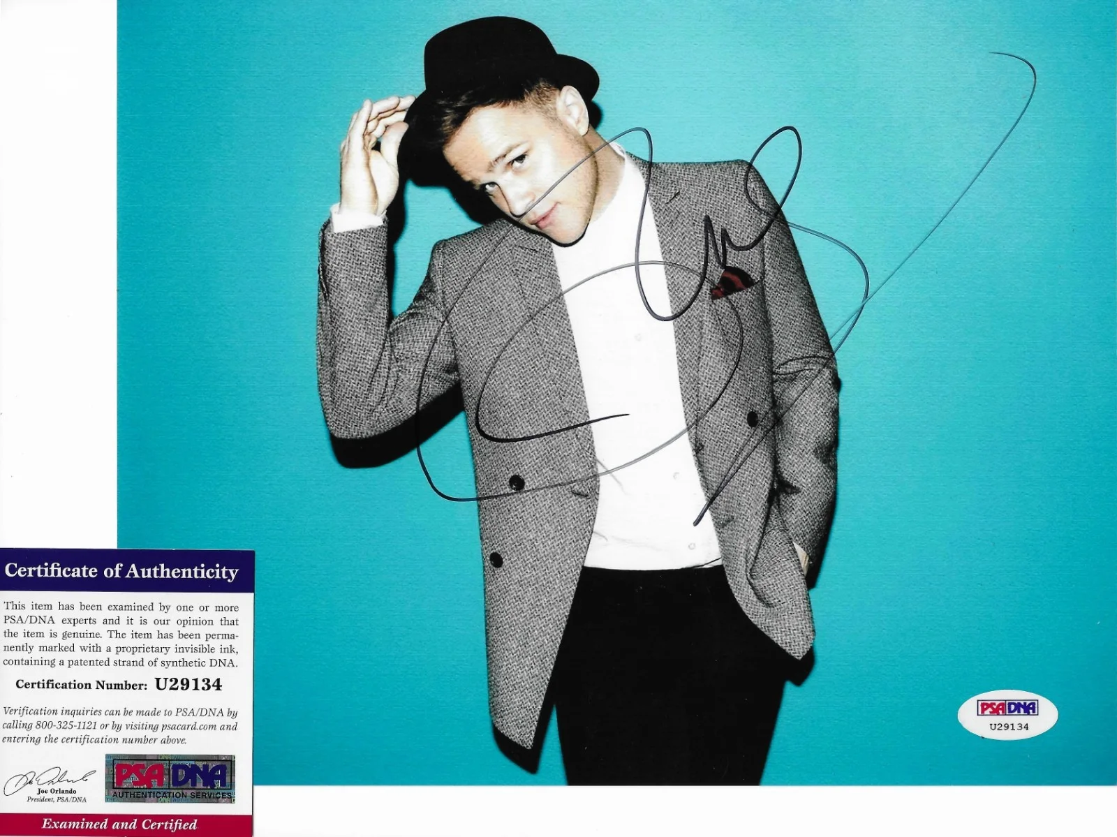 Oliver Olly Murs X-Factor Signed 8x10 Photo Autographed PSA/DNA COA, image 2