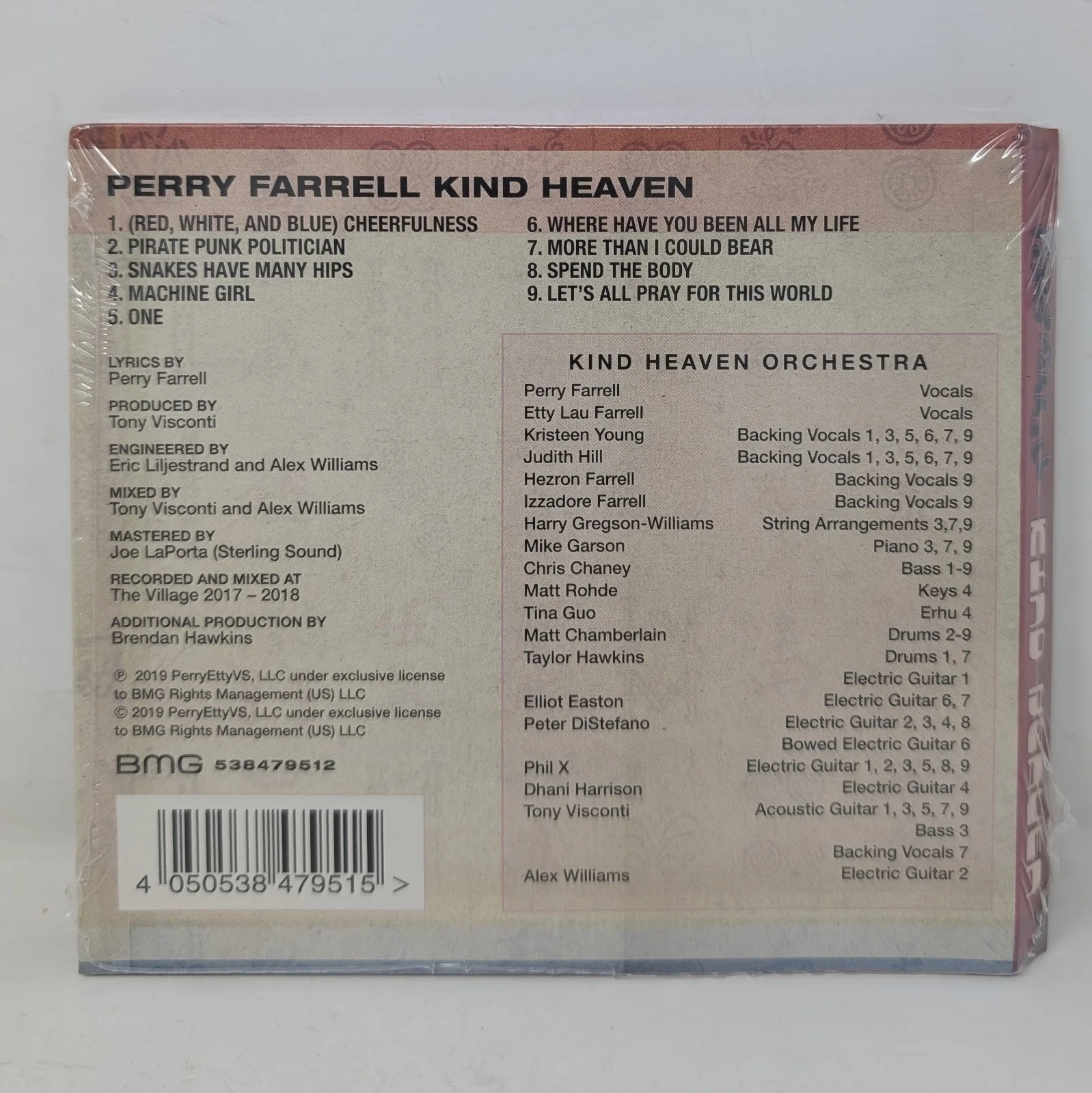 Perry Farrell Kind Heaven CD 2019 Signed Insert Autographed Jane's Addiction, image 4