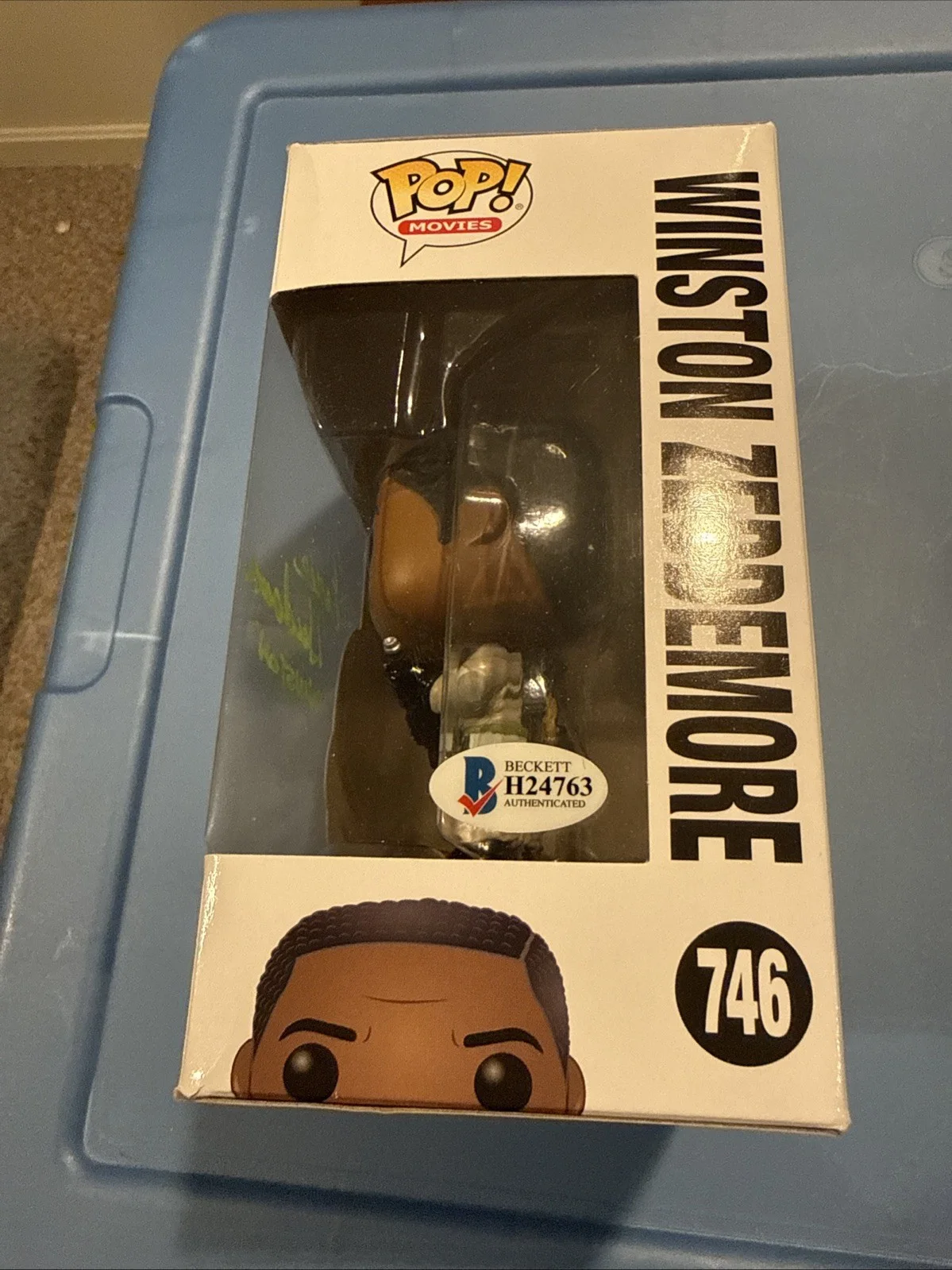 Winston Zeddemore Ghostbusters Earnie Hudson Signed Funko Pop Beckett, image 2