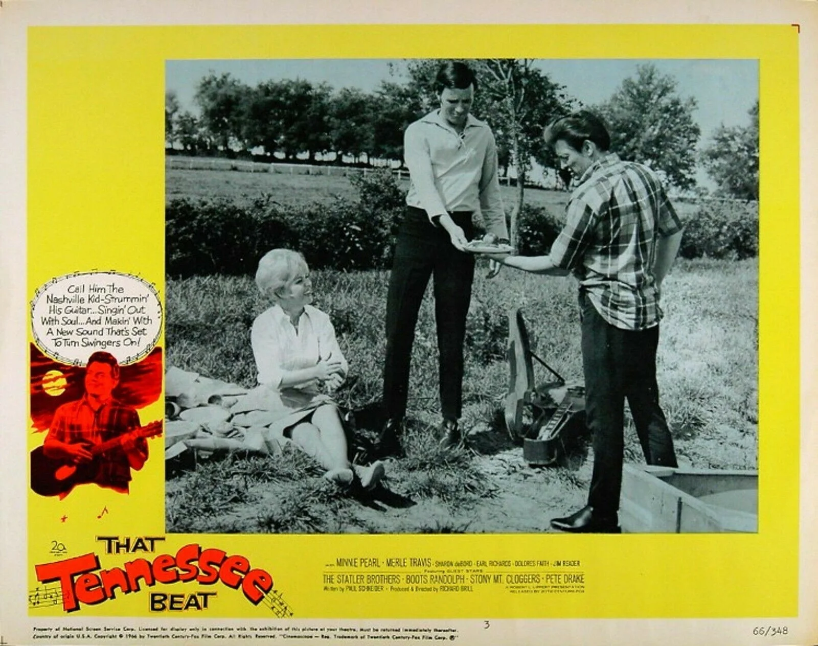THAT TENNESSEE BEAT 1966 Earl 'Snake' Richards, Lightnin' Chance 5 LOBBY CARDS, изображение 2