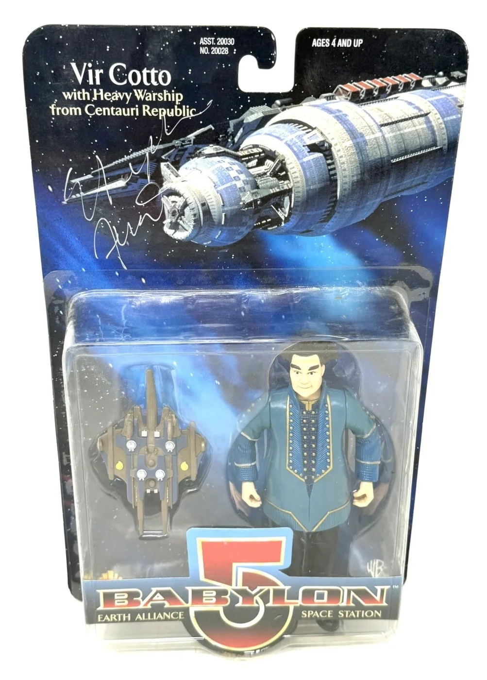 Babylon 5 Autograph Stephen Furst Mira Furlan Bruce Boxleitner Action Figure Lot, image 2
