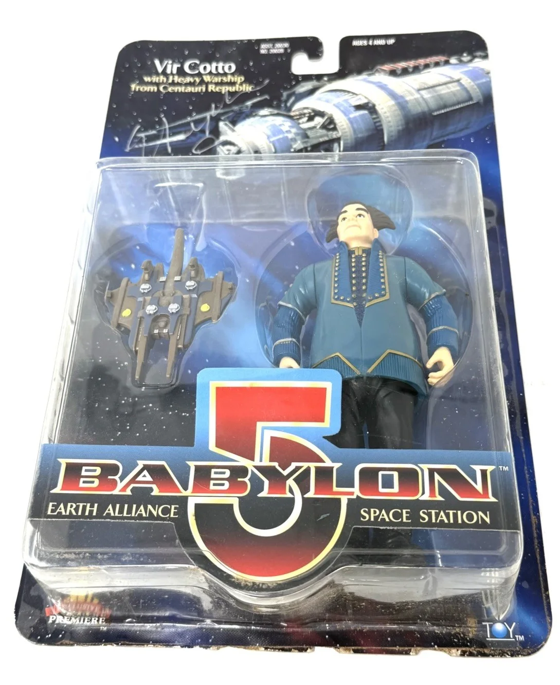 Babylon 5 Autograph Stephen Furst Mira Furlan Bruce Boxleitner Action Figure Lot, image 3