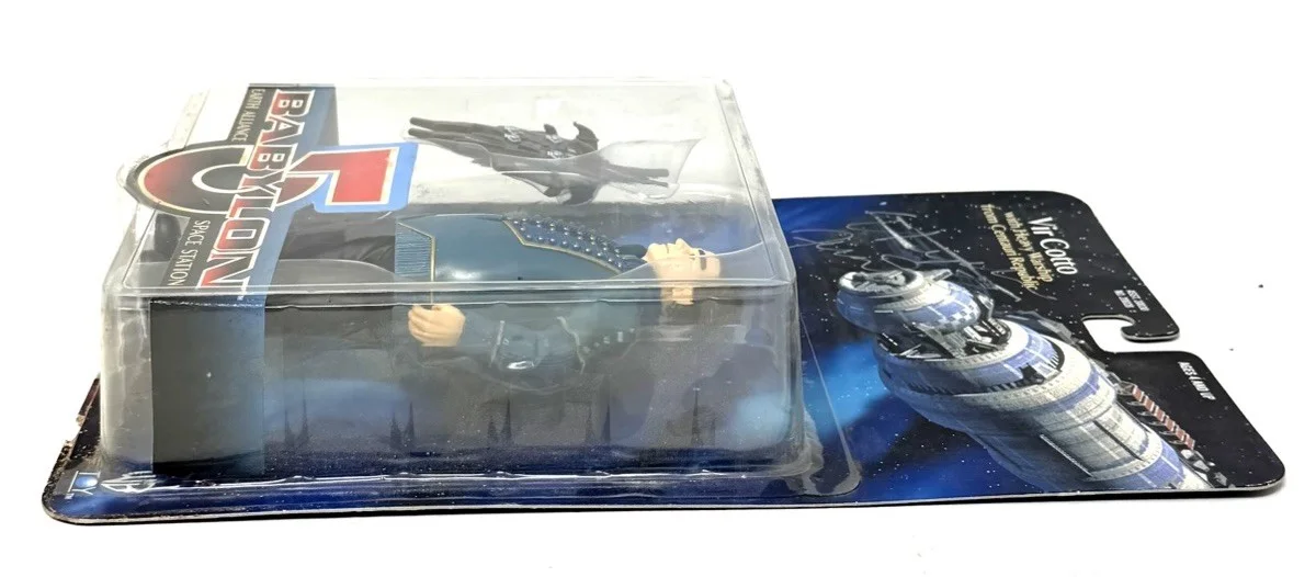 Babylon 5 Autograph Stephen Furst Mira Furlan Bruce Boxleitner Action Figure Lot, image 4