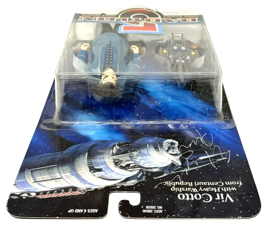 Babylon 5 Autograph Stephen Furst Mira Furlan Bruce Boxleitner Action Figure Lot, image 5