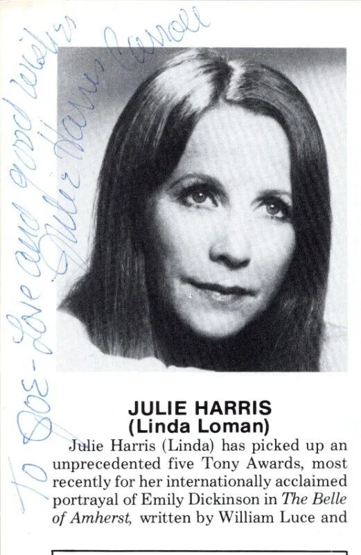 Julie Harris — Julie Harris - Hand signed autographed Playbill page - Death of a Salesman 1981, изображение 3