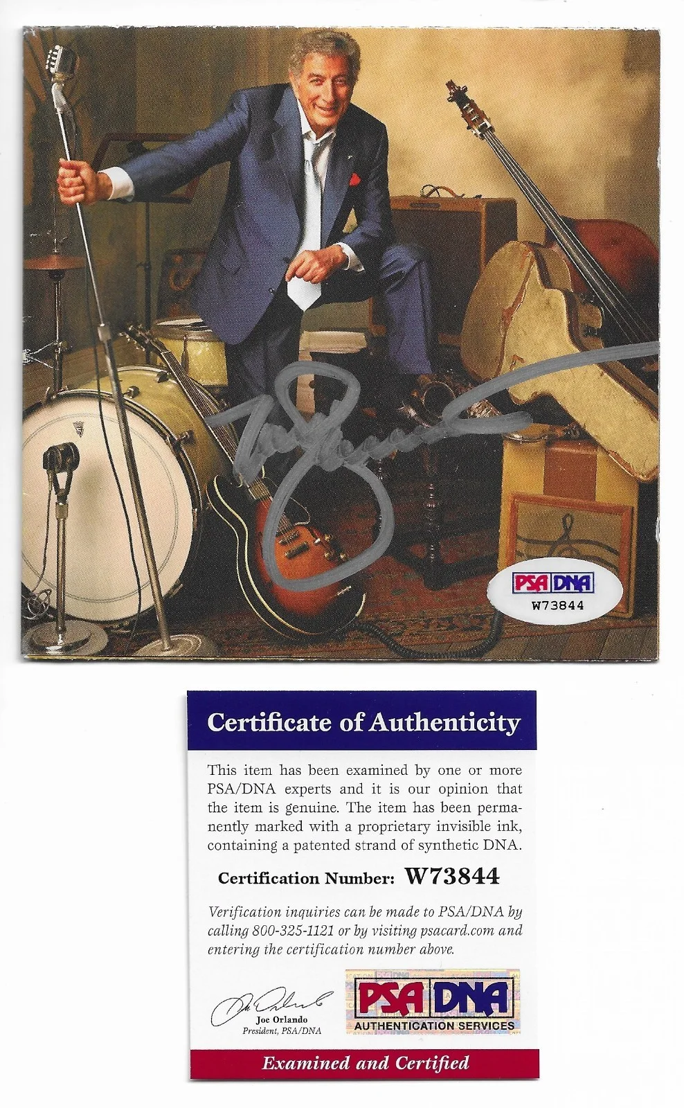 Tony Bennett Signed CD Artwork Autographed PSA/DNA COA Playing with Friends, image 2