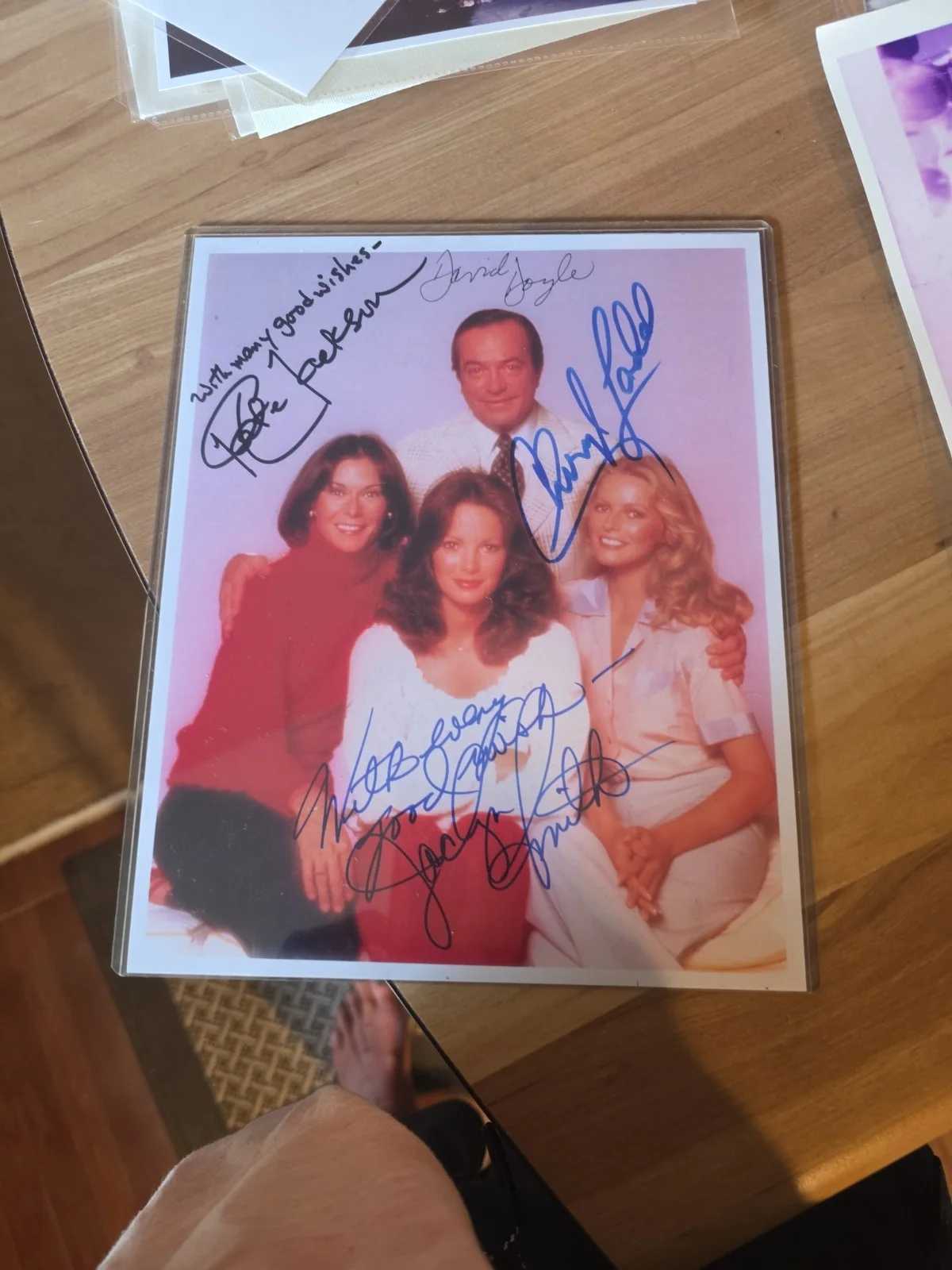 Cheryl Ladd/Jaclyn Smith/Kate Jackson/David Doyle — Charlie's Angels Cast Signed Photo/David Doyle/Cheryl/Jaclyn Smith/Kate Jackson, изображение 2