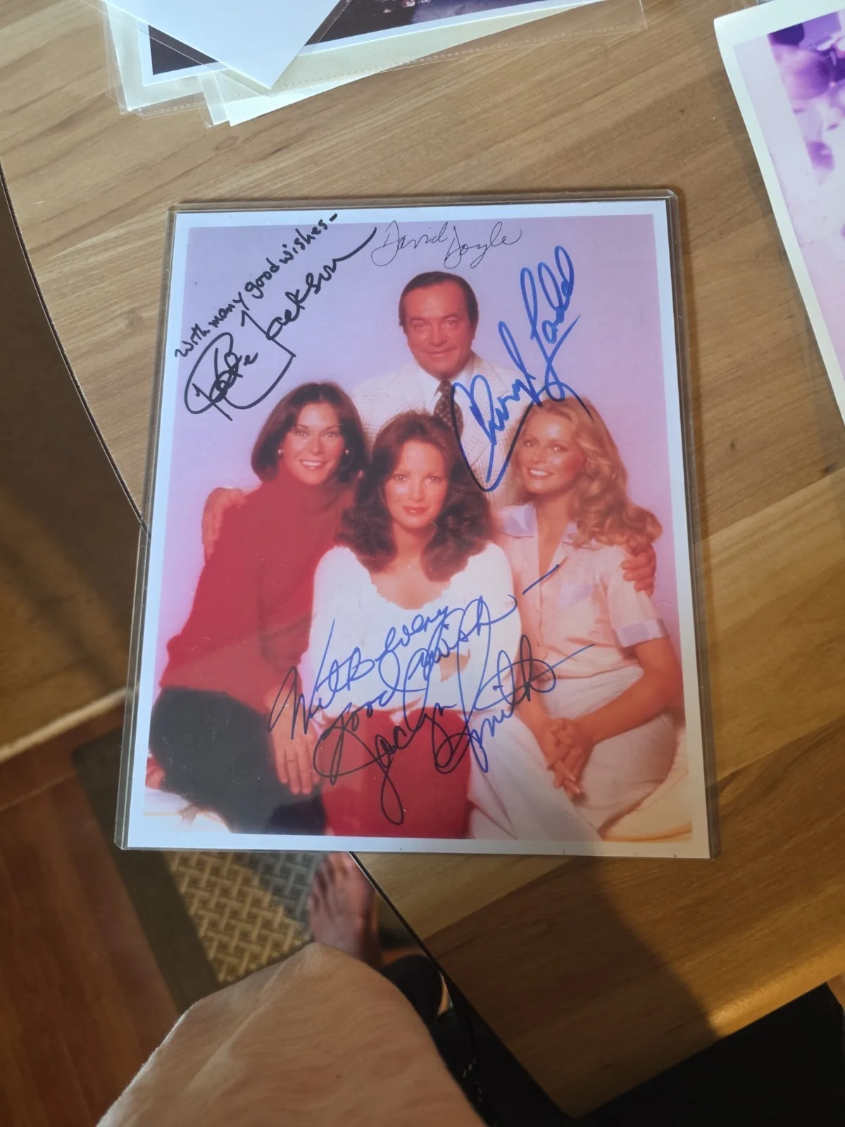 Cheryl Ladd/Jaclyn Smith/Kate Jackson/David Doyle — Charlie's Angels Cast Signed Photo/David Doyle/Cheryl/Jaclyn Smith/Kate Jackson, изображение 3