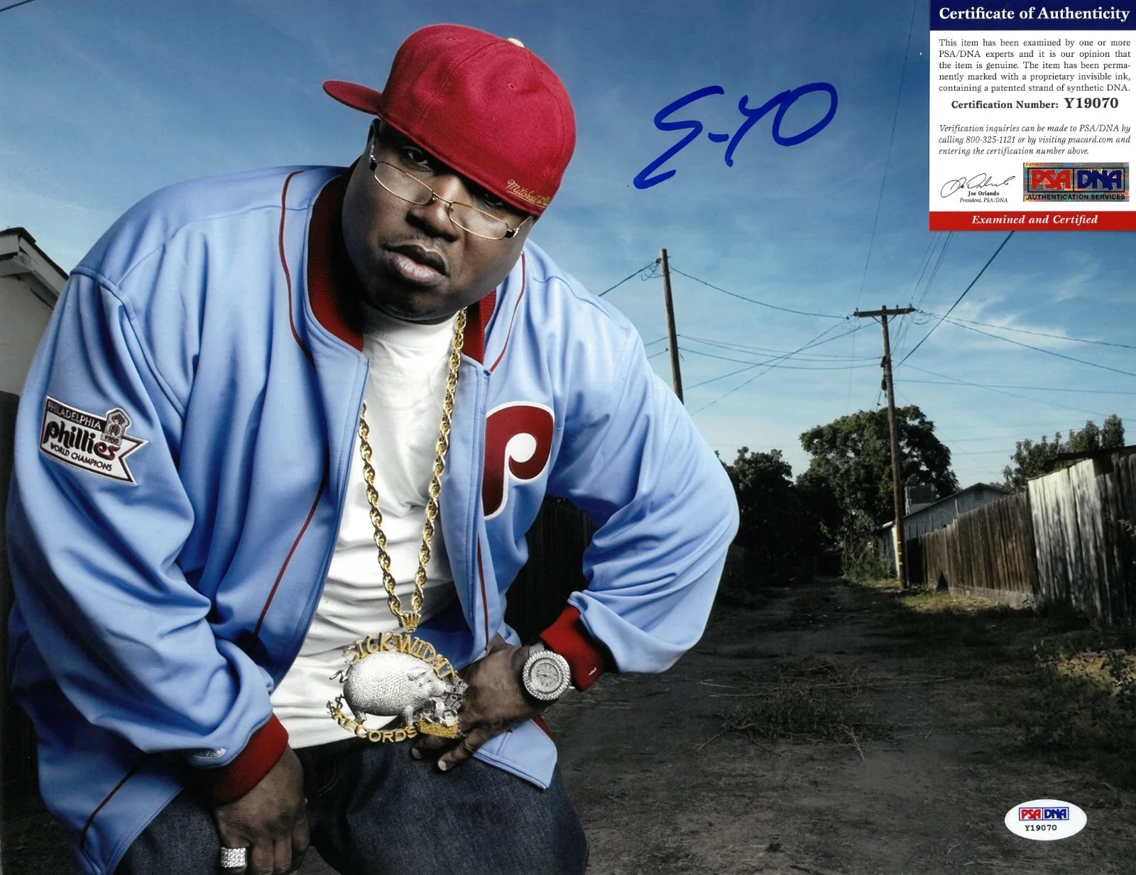 E-40 the Click Signed 11x14 Photo PSA/DNA COA Autographed Sick Wid It, изображение 2