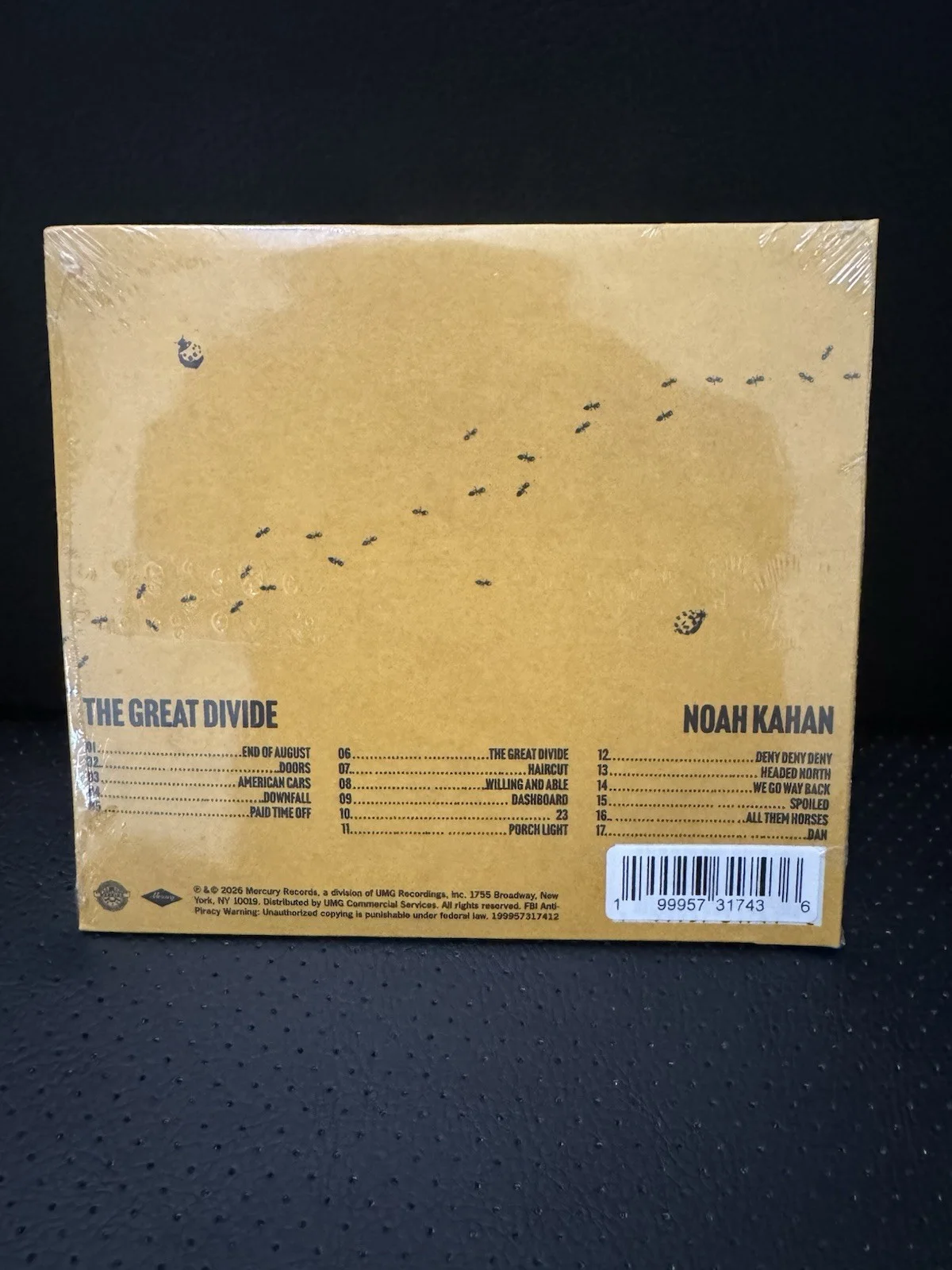 SIGNED Noah Kahan The Great Divide CD Autographed Insert BRAND NEW, image 2