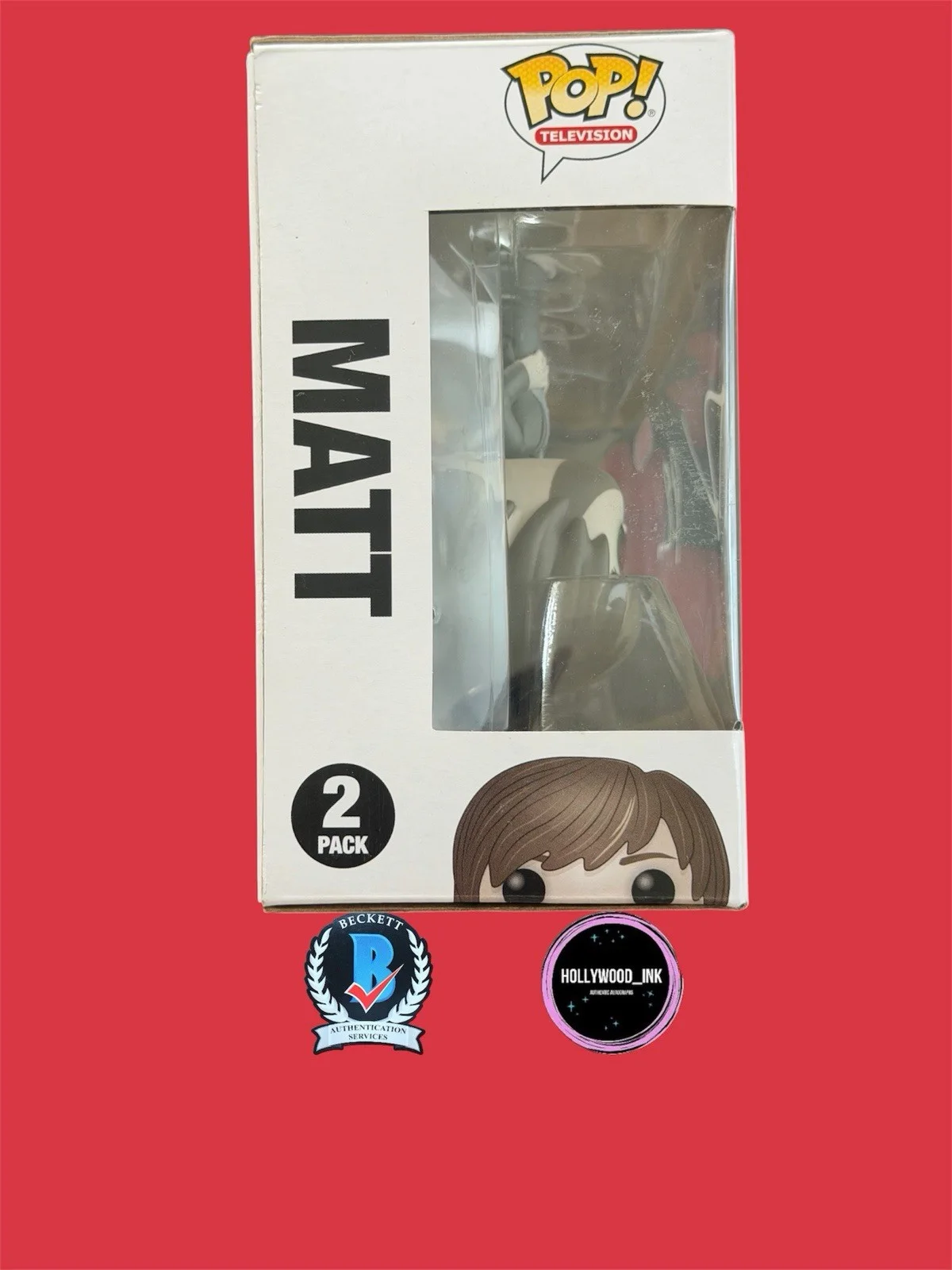Matt Duffer, Ross Duffer — MATT & ROSS DUFFER BROTHERS SIGNED FUNKO POP TARGET EXCLUSIVE BECKETT COA +PROOF, изображение 3