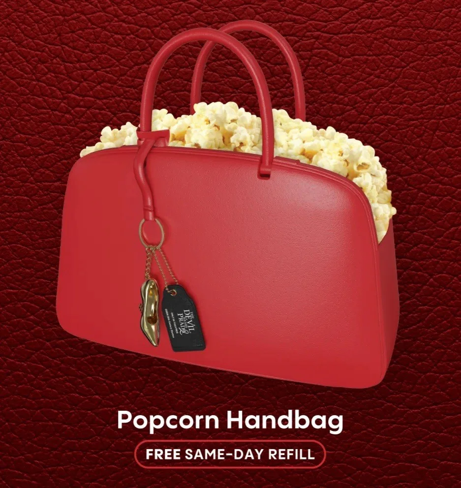 Original Devil Wears PRADA 2 Collectors Edition Popcorn Handbag RED BRAND NEW, изображение 2