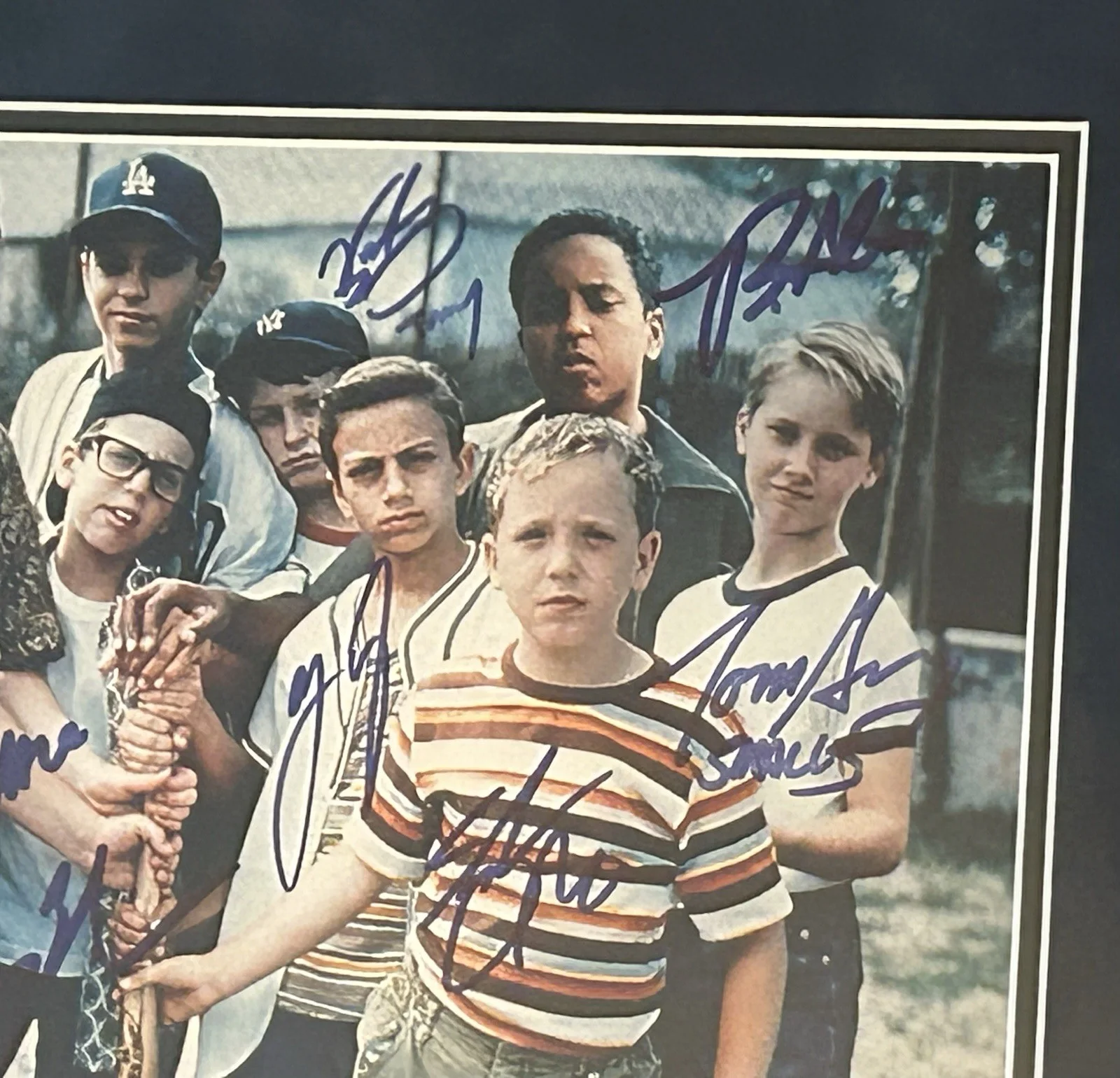 Sandlot Signed Photo 19x23 Autographed Patrick Renna Full Cast Except Benny JSA, image 2