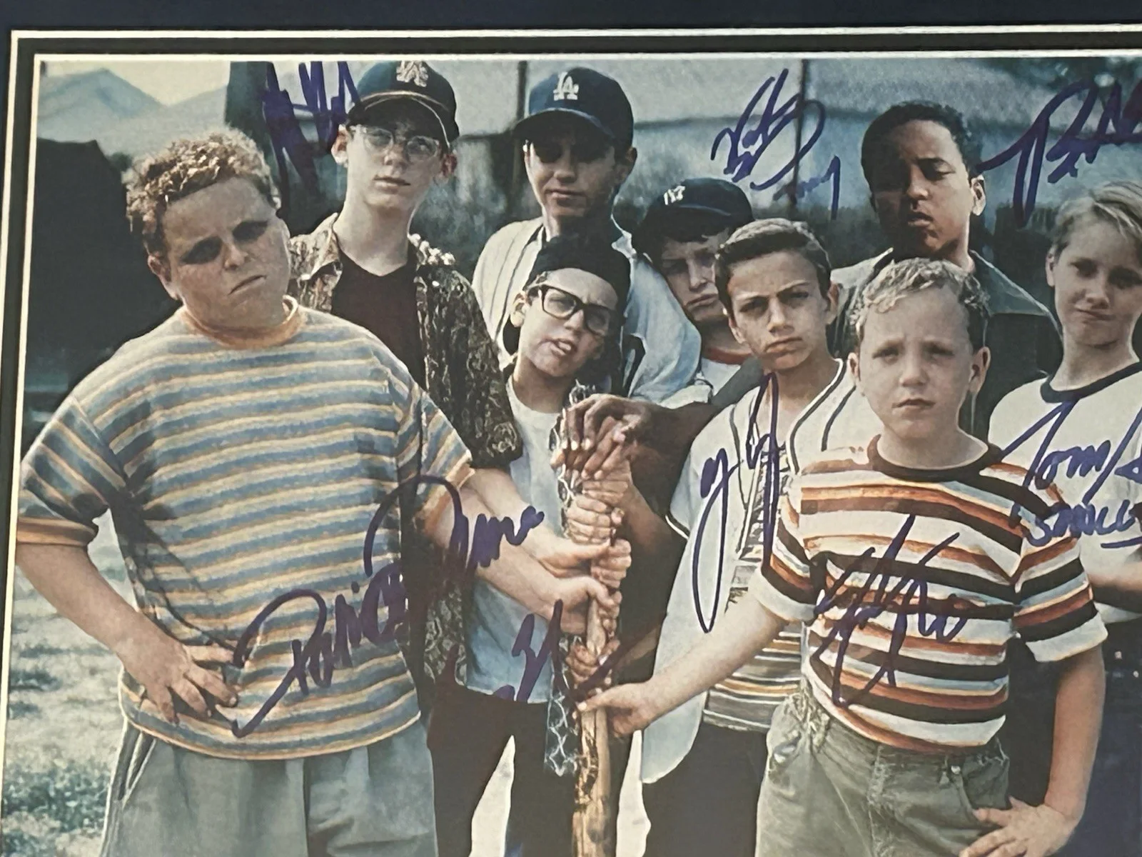 Sandlot Signed Photo 19x23 Autographed Patrick Renna Full Cast Except Benny JSA, image 3