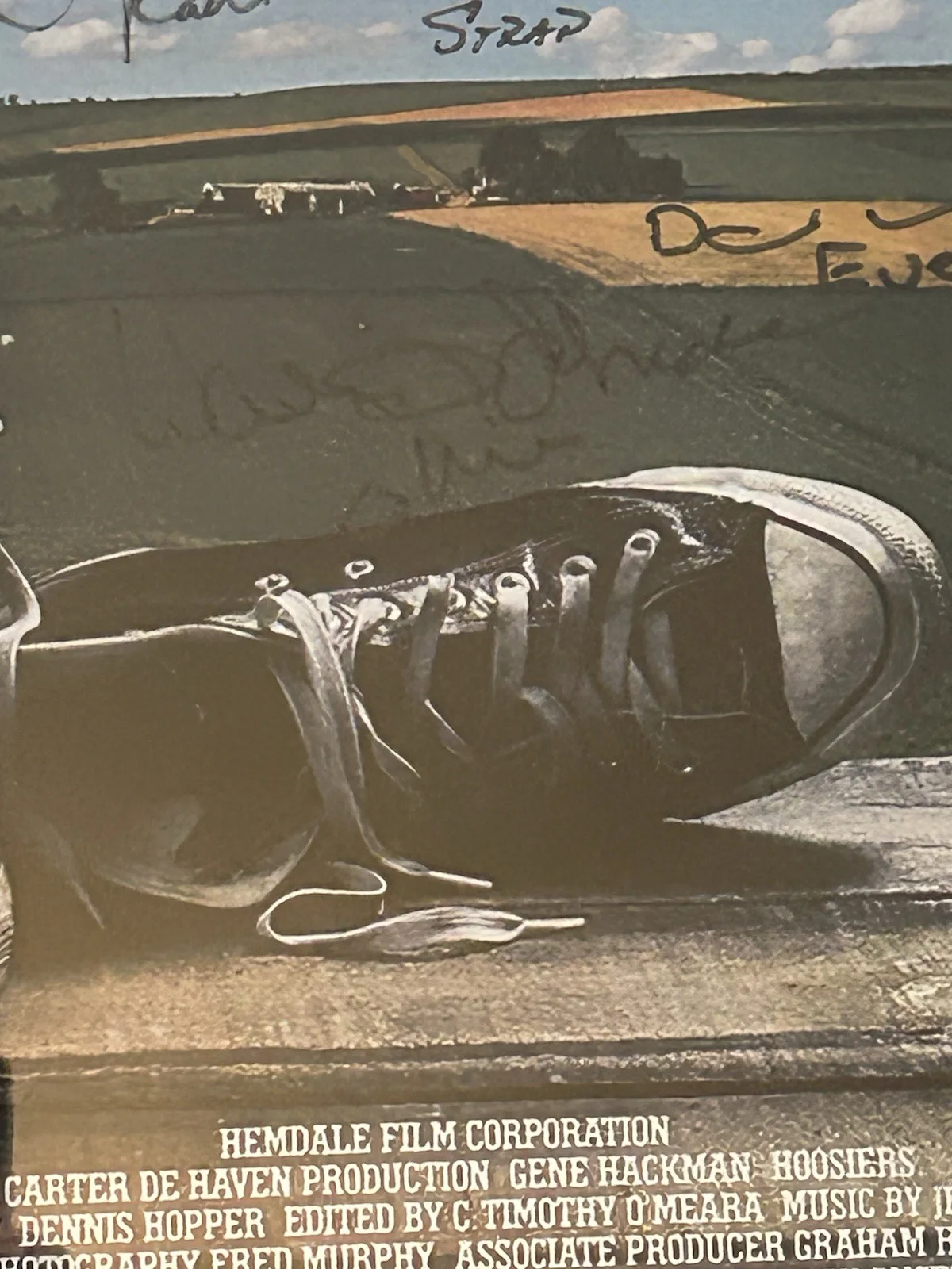 Hoosiers Signed Movie Poster Autographed By 7 Framed 17x23, image 4