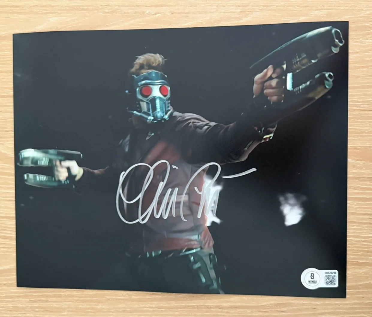 Chris Pratt — CHRIS PRATT SIGNED GUARDIANS OF THE GALAXY STAR LORD 8X10 PHOTO BECKETT BAS 4
