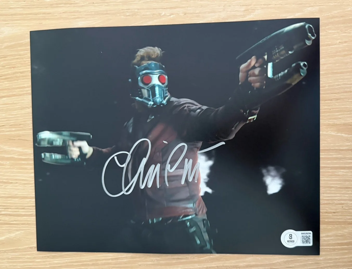 Chris Pratt — CHRIS PRATT SIGNED GUARDIANS OF THE GALAXY STAR LORD 8X10 PHOTO BECKETT BAS 3