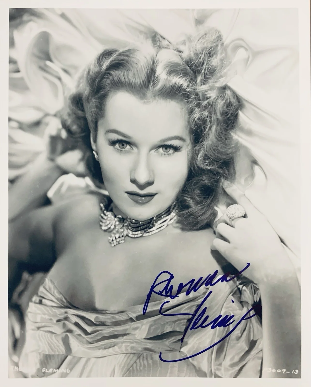 Rhonda Fleming — Rhonda Fleming Autographed Signed 8x10 Glossy Photo - JSA Cert QQ99607