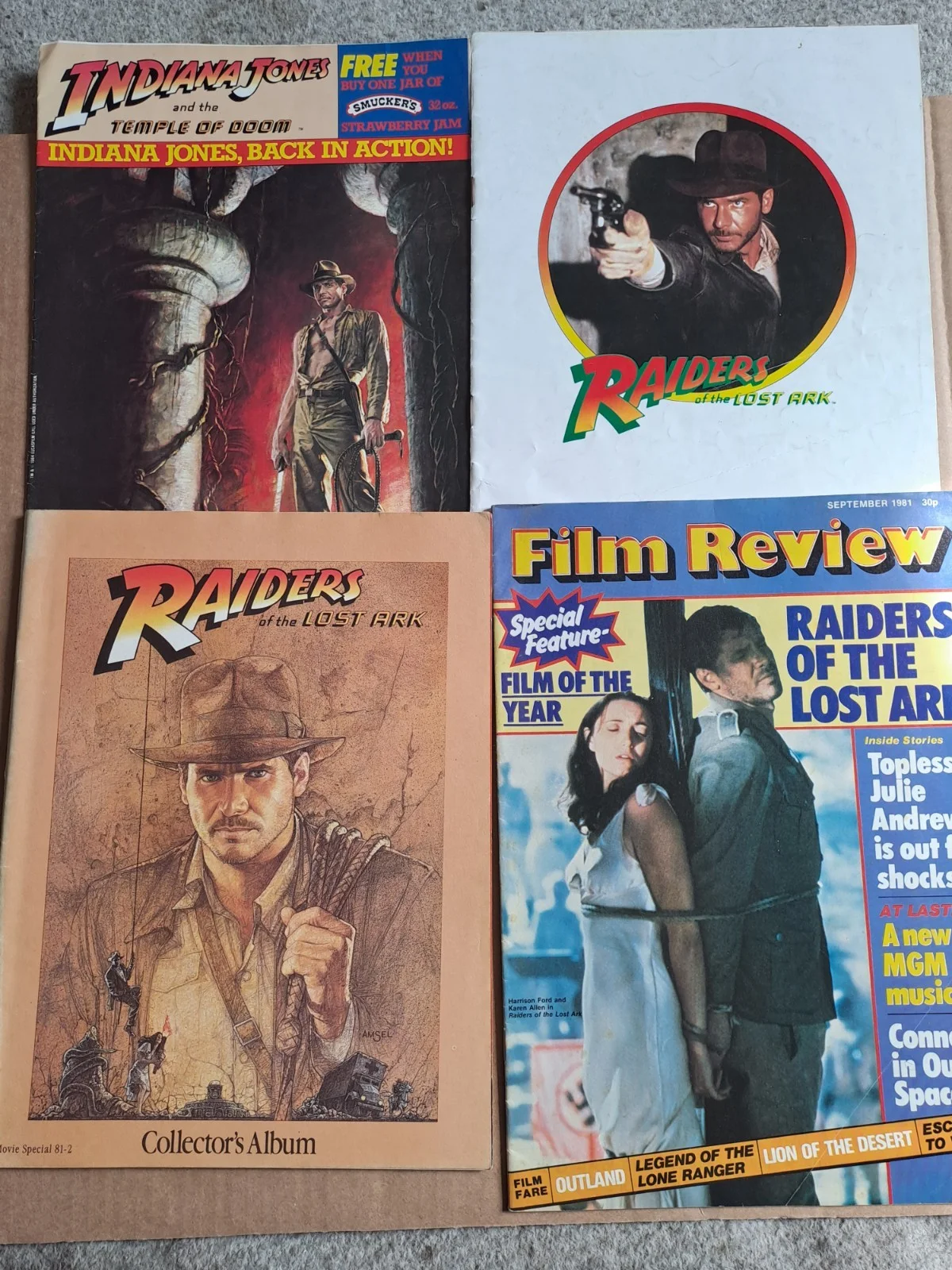 Rare Lot of original RAIDERS OF THE LOST ARK magazines inc. glossy Japanese mag, изображение 2