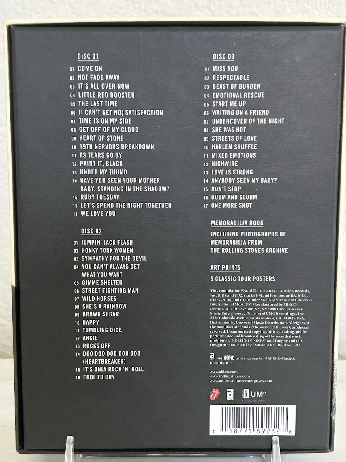 The Rolling Stones GRRR! Deluxe Edition 3 CD Box Set - Greatest Hits 1962 - 2012, image 2